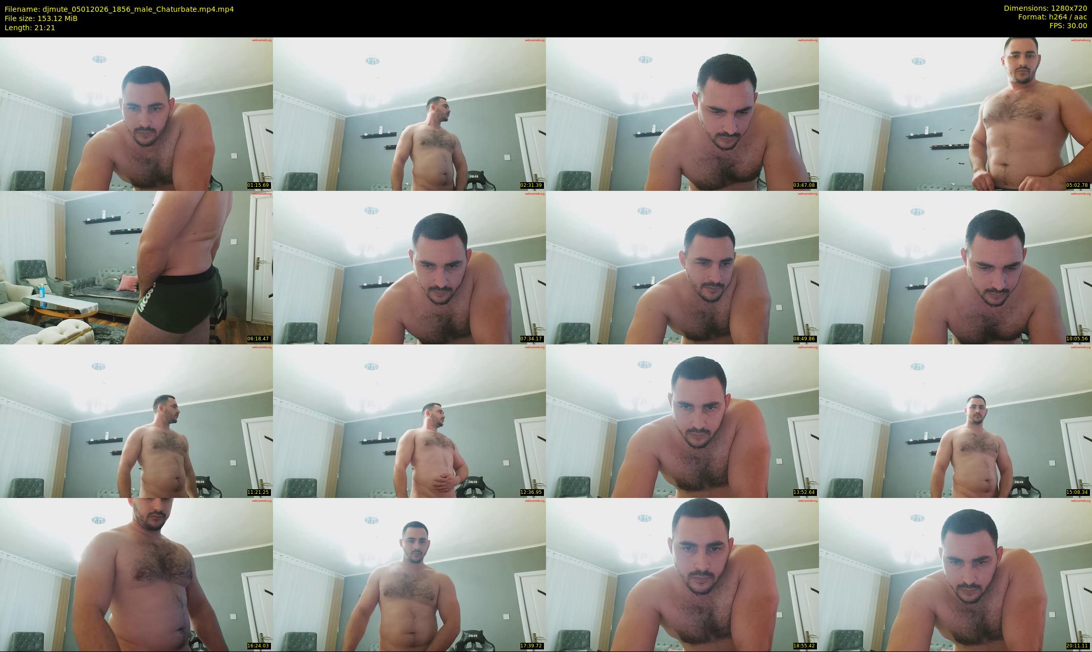 djmute — 22 minute Chaturbate male cam show recording, 720p, Jan 5, 2026