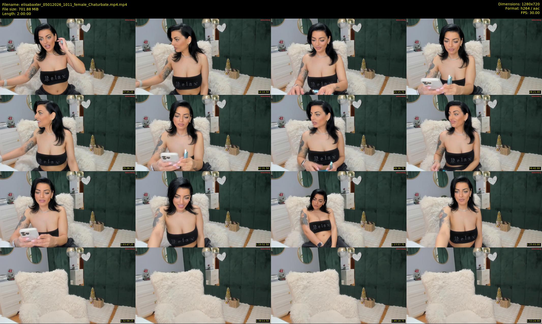 elisabaxter — 120 minute Chaturbate female cam show recording, 720p, Jan 5, 2026