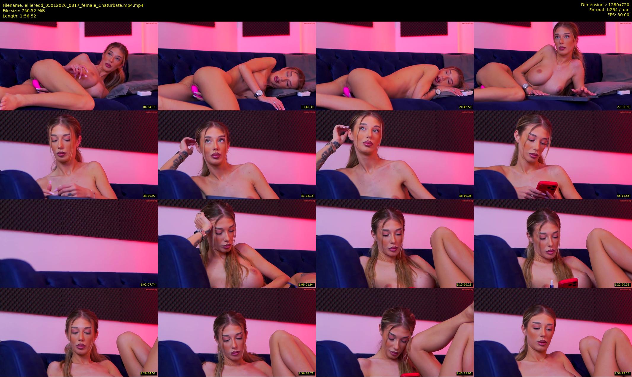 ellieredd — 117 minute Chaturbate female cam show recording, 720p, Jan 5, 2026