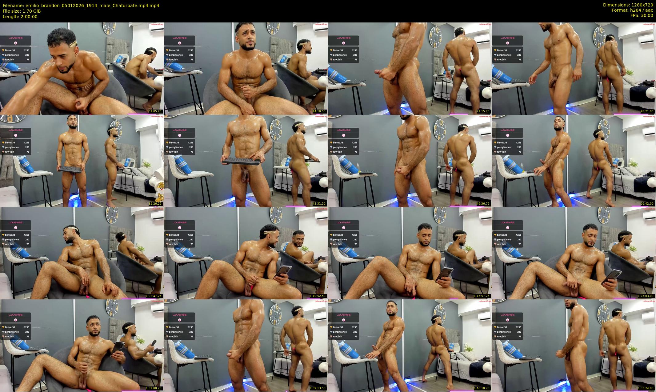 emilio_brandon — 120 minute Chaturbate male cam show recording, 720p, Jan 5, 2026