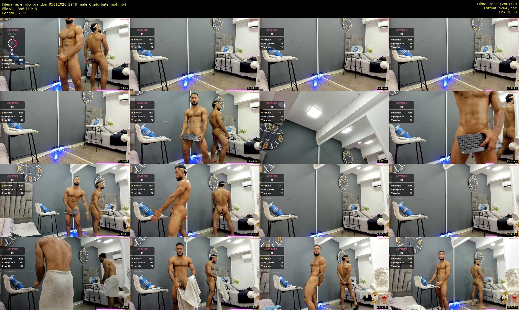 emilio_brandon — 33 minute Chaturbate male cam show recording, 720p, Jan 5, 2026