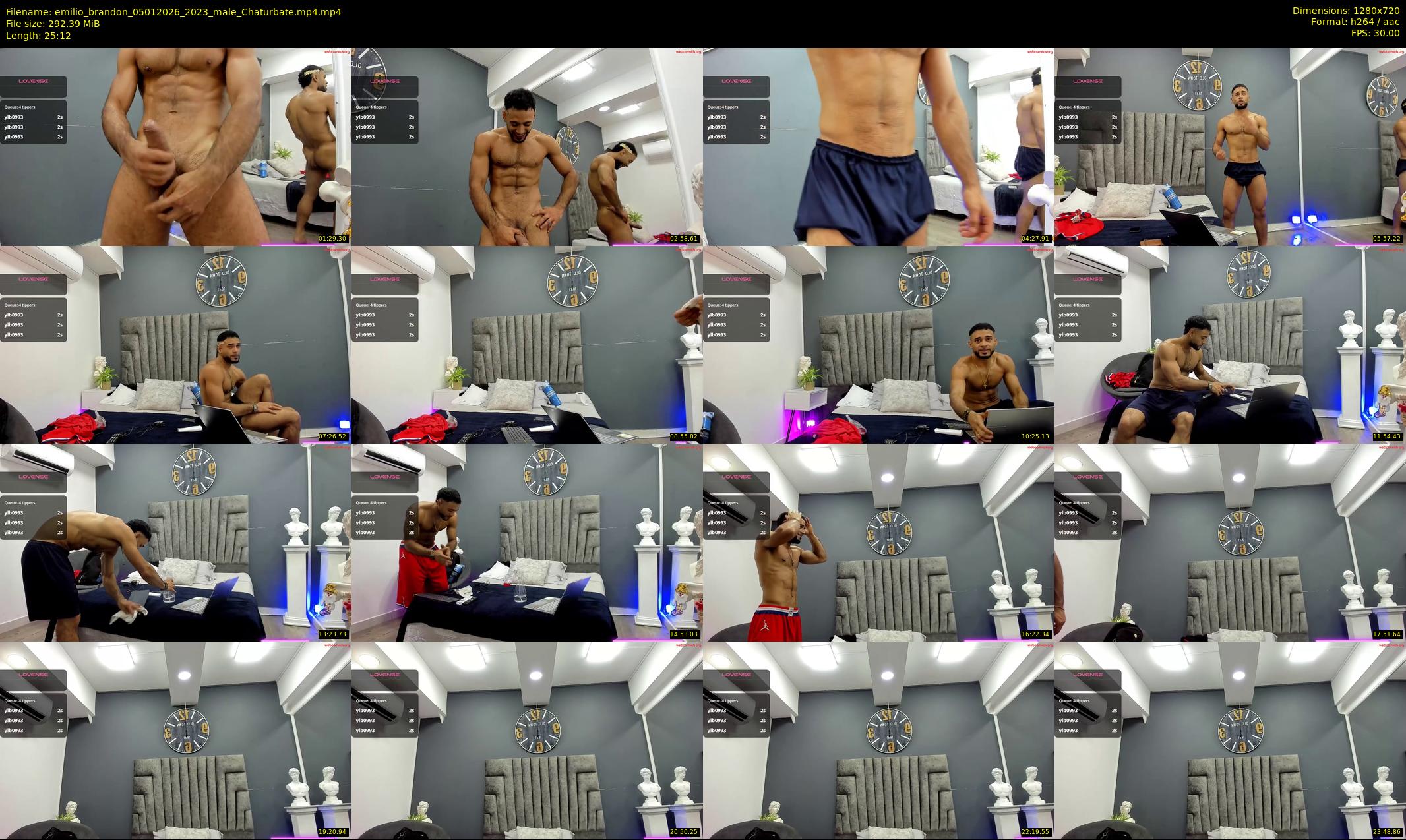 emilio_brandon — 26 minute Chaturbate male cam show recording, 720p, Jan 5, 2026