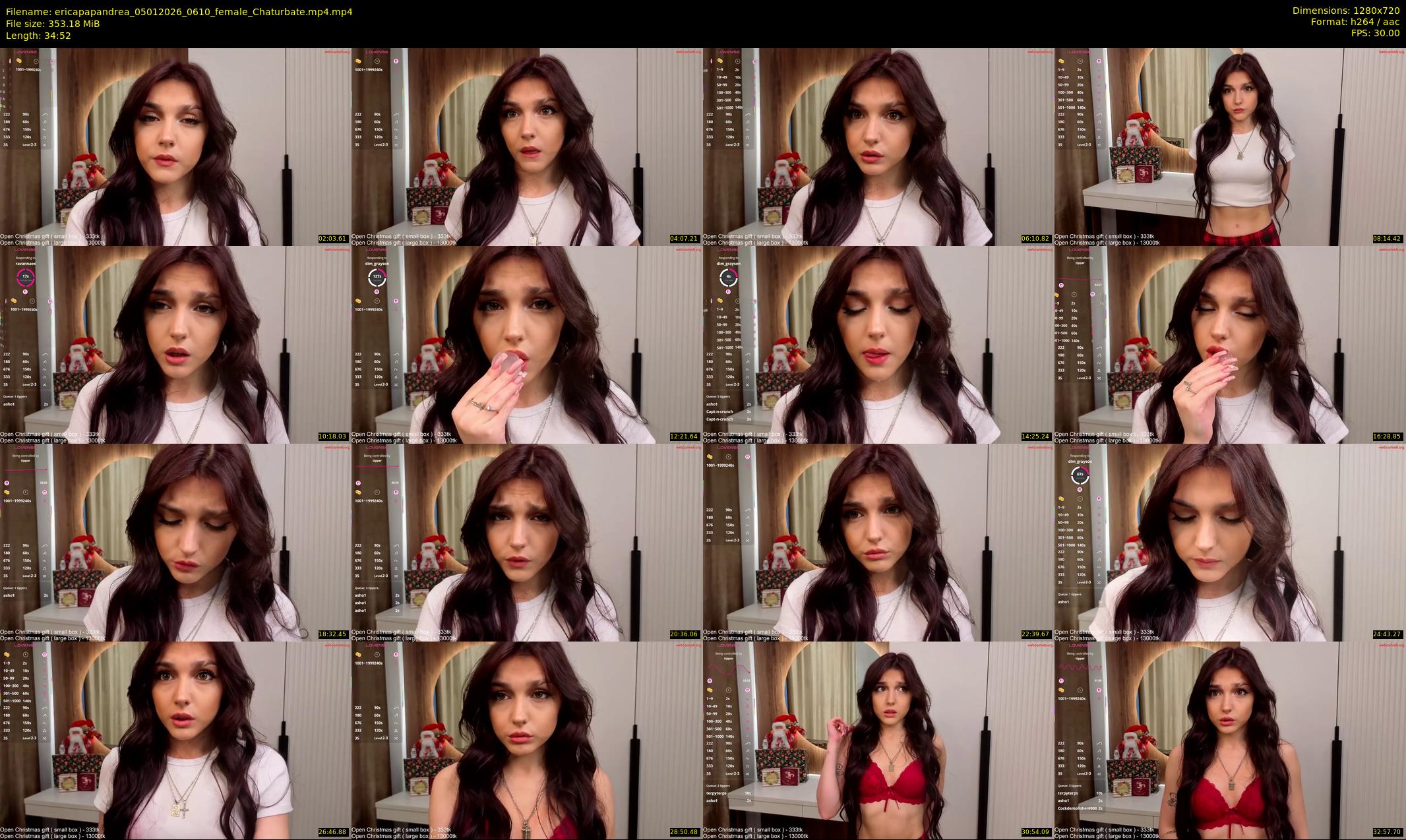 ericapapandrea — 35 minute Chaturbate female cam show recording, 720p, Jan 5, 2026