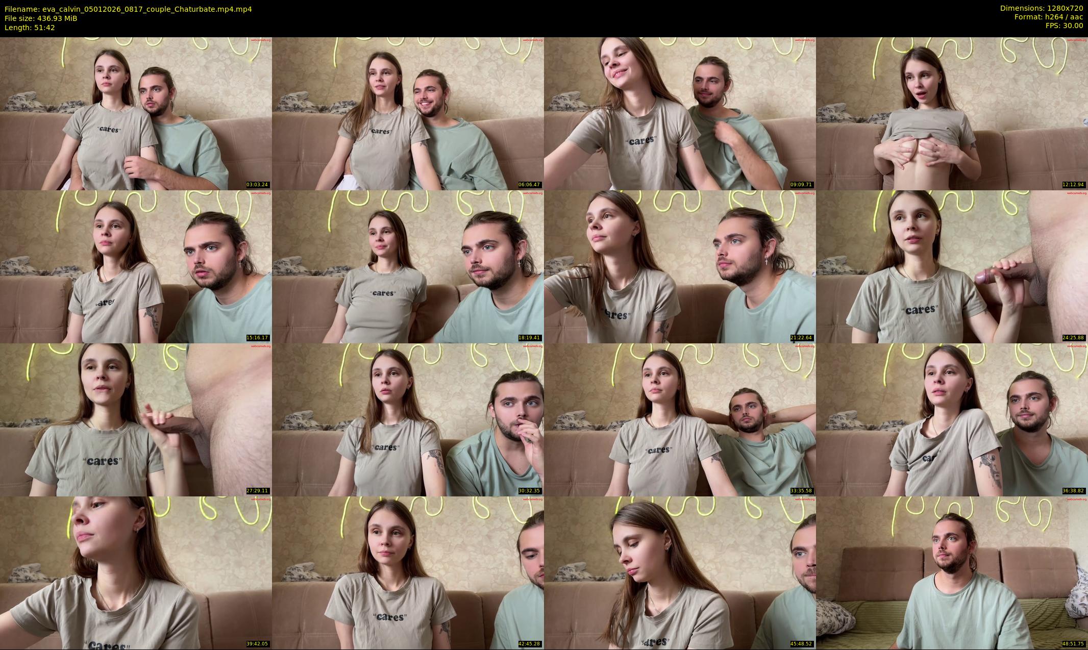 eva_calvin — 52 minute Chaturbate couple cam show recording, 720p, Jan 5, 2026