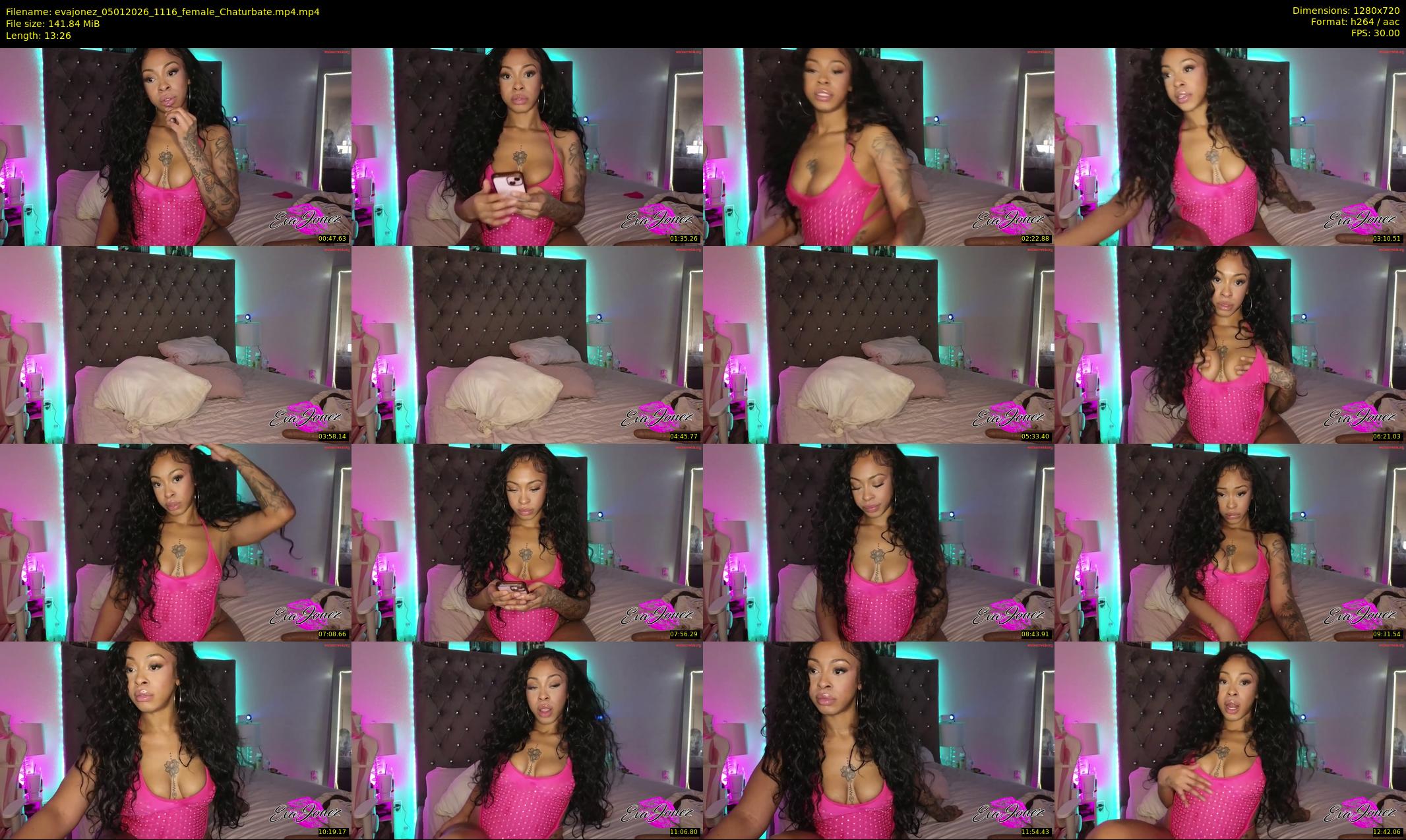 evajonez — 14 minute Chaturbate female cam show recording, 720p, Jan 5, 2026