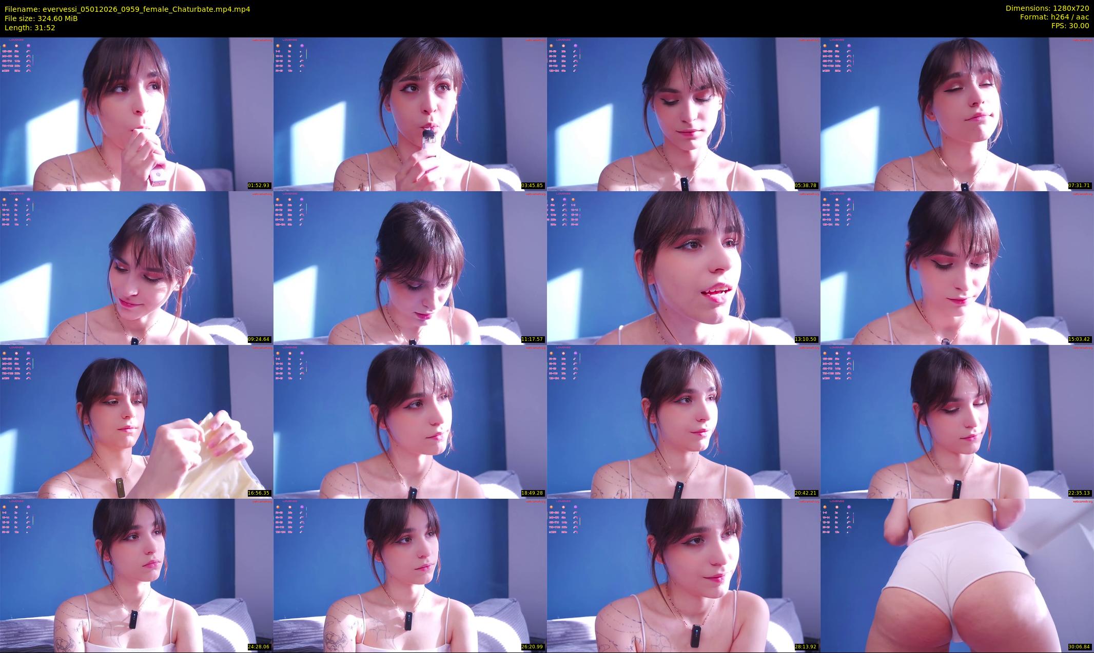 evervessi — 32 minute Chaturbate female cam show recording, 720p, Jan 5, 2026