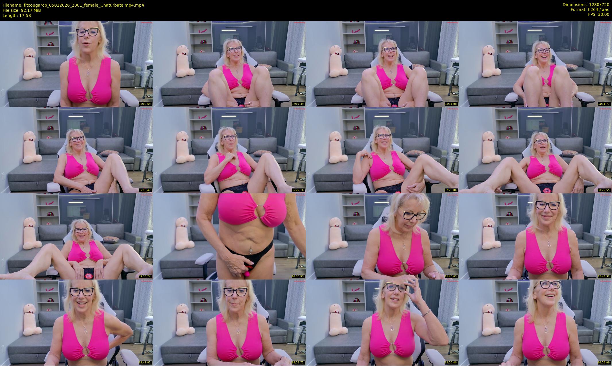 fitcougarcb — 18 minute Chaturbate female cam show recording, 720p, Jan 5, 2026