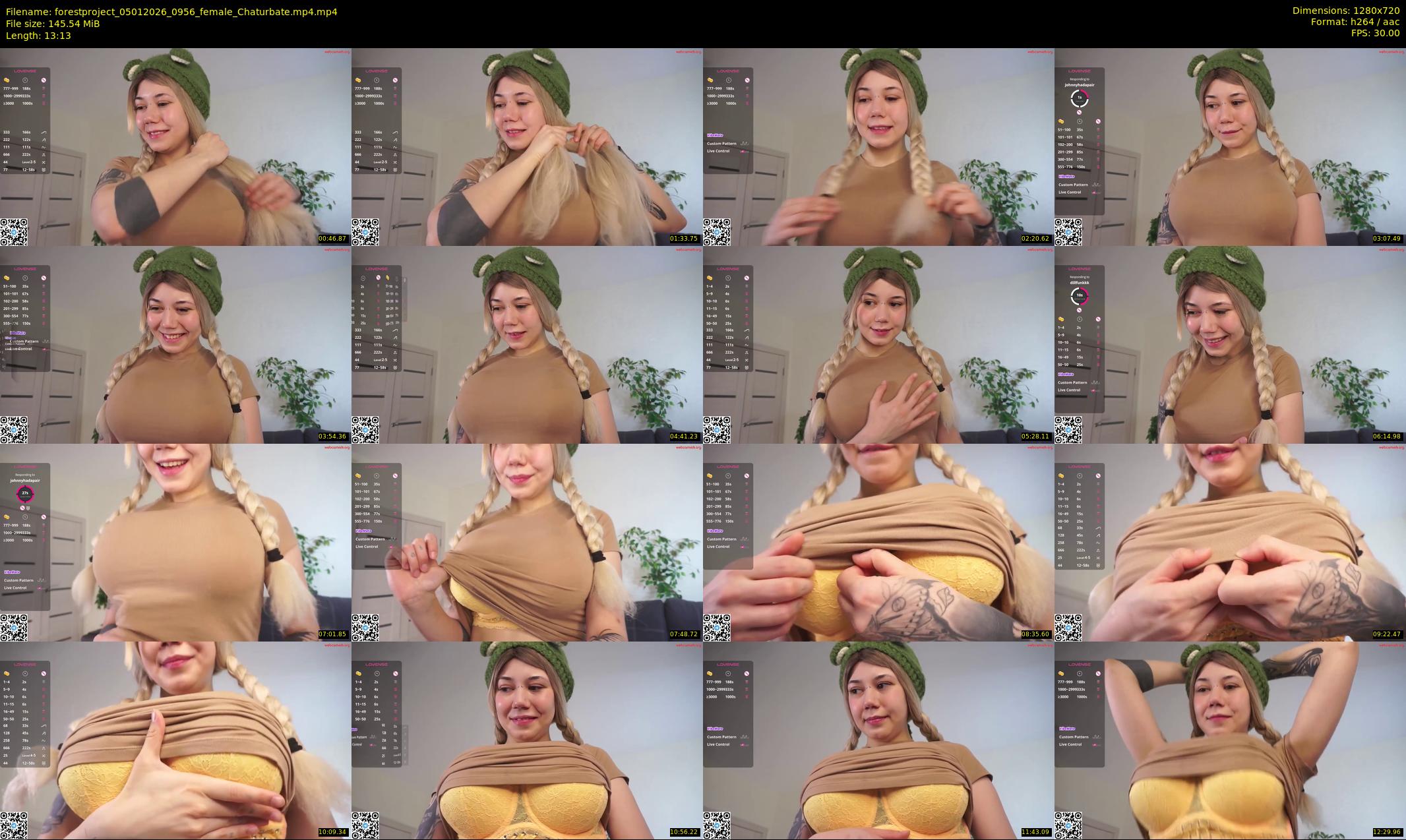 forestproject — 14 minute Chaturbate female cam show recording, 720p, Jan 5, 2026