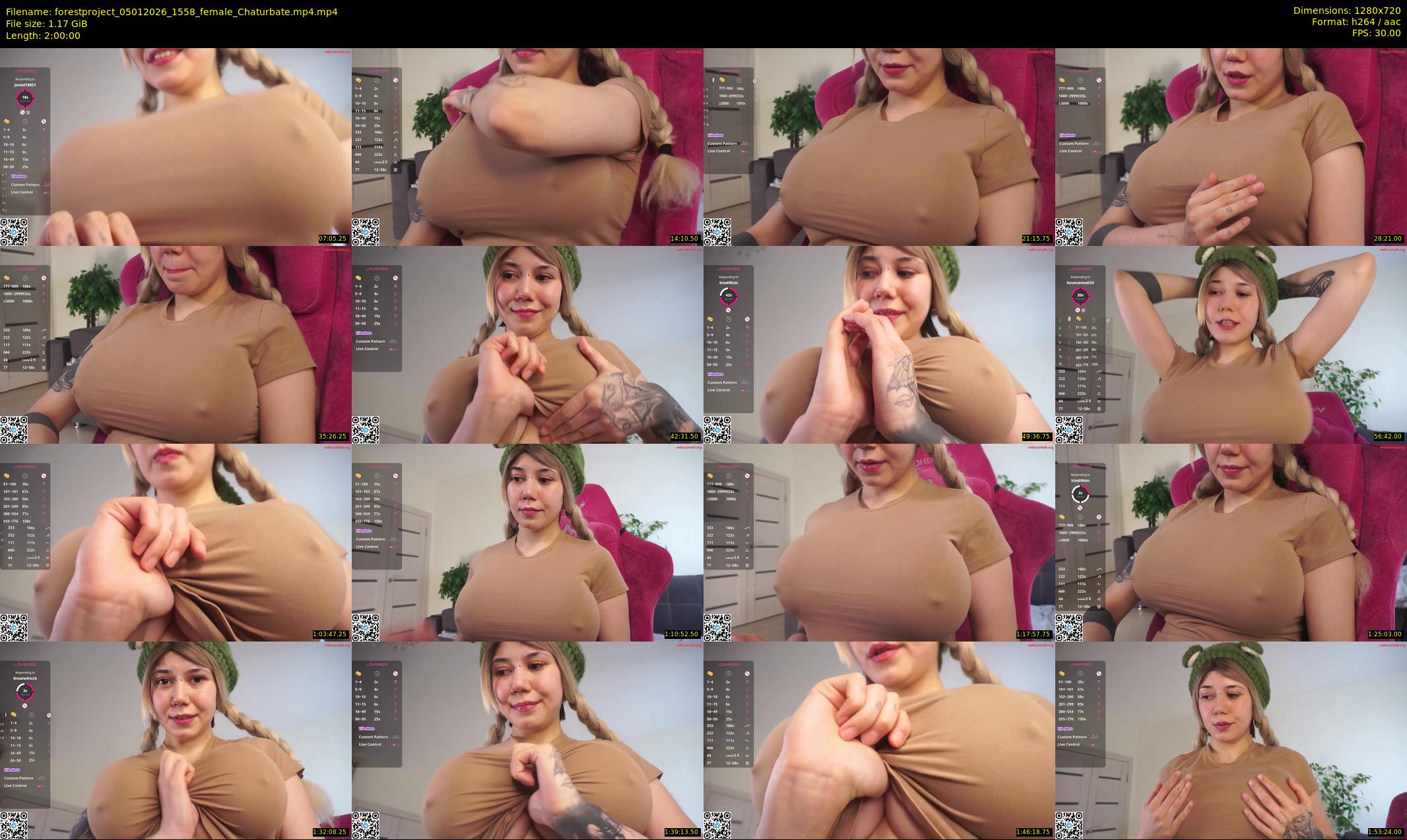 forestproject — 120 minute Chaturbate female cam show recording, 720p, Jan 5, 2026