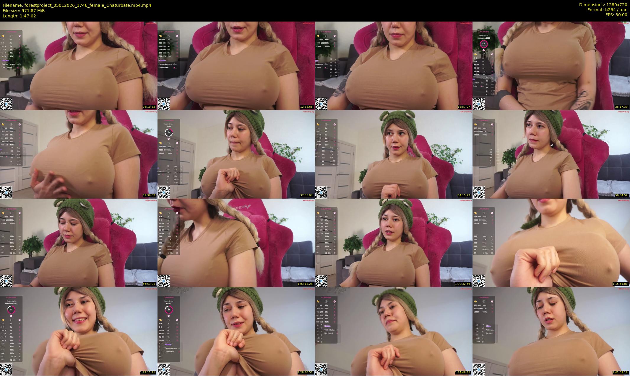 forestproject — 108 minute Chaturbate female cam show recording, 720p, Jan 5, 2026