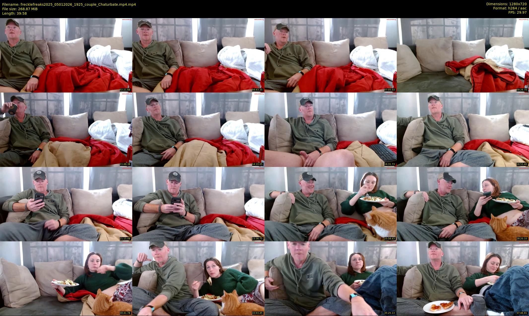 frecklefreaks2025 — 40 minute Chaturbate couple cam show recording, 720p, Jan 5, 2026
