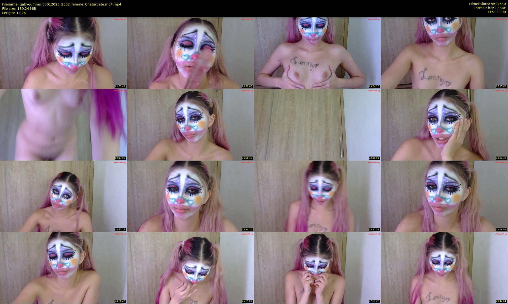 gabygumms — 32 minute Chaturbate female cam show recording, 480p, Jan 5, 2026