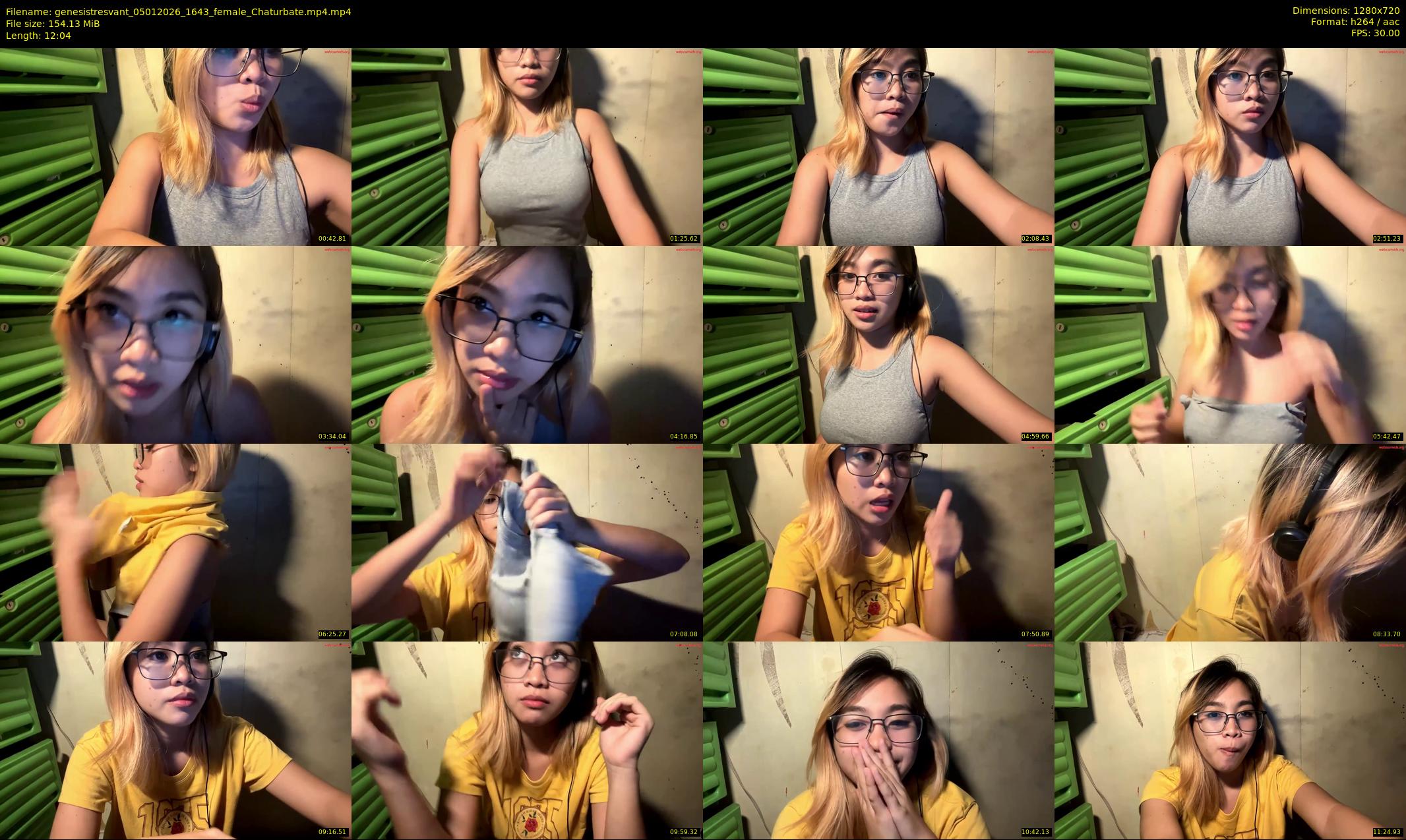 genesistresvant — 13 minute Chaturbate female cam show recording, 720p, Jan 5, 2026