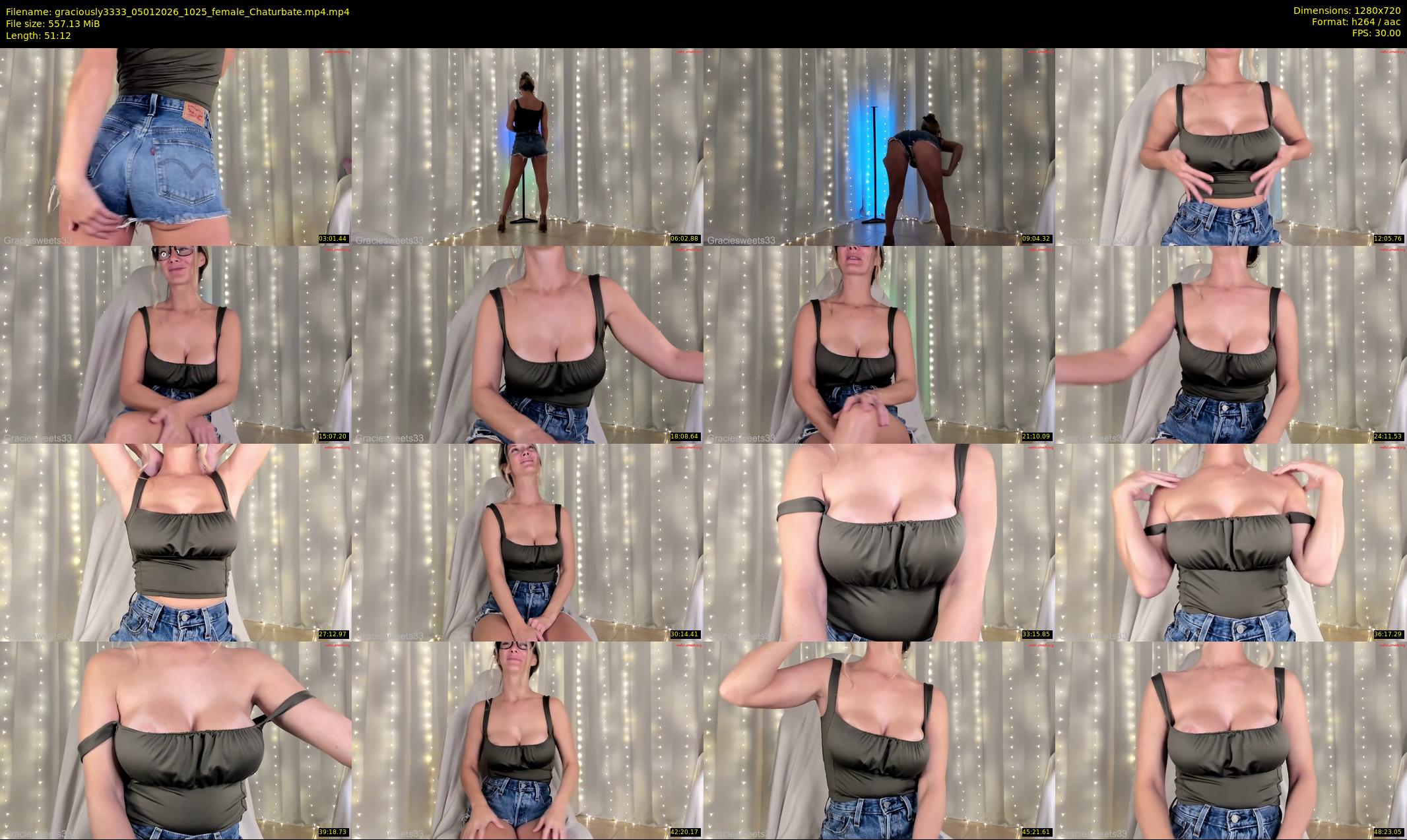 graciously3333 — 52 minute Chaturbate female cam show recording, 720p, Jan 5, 2026