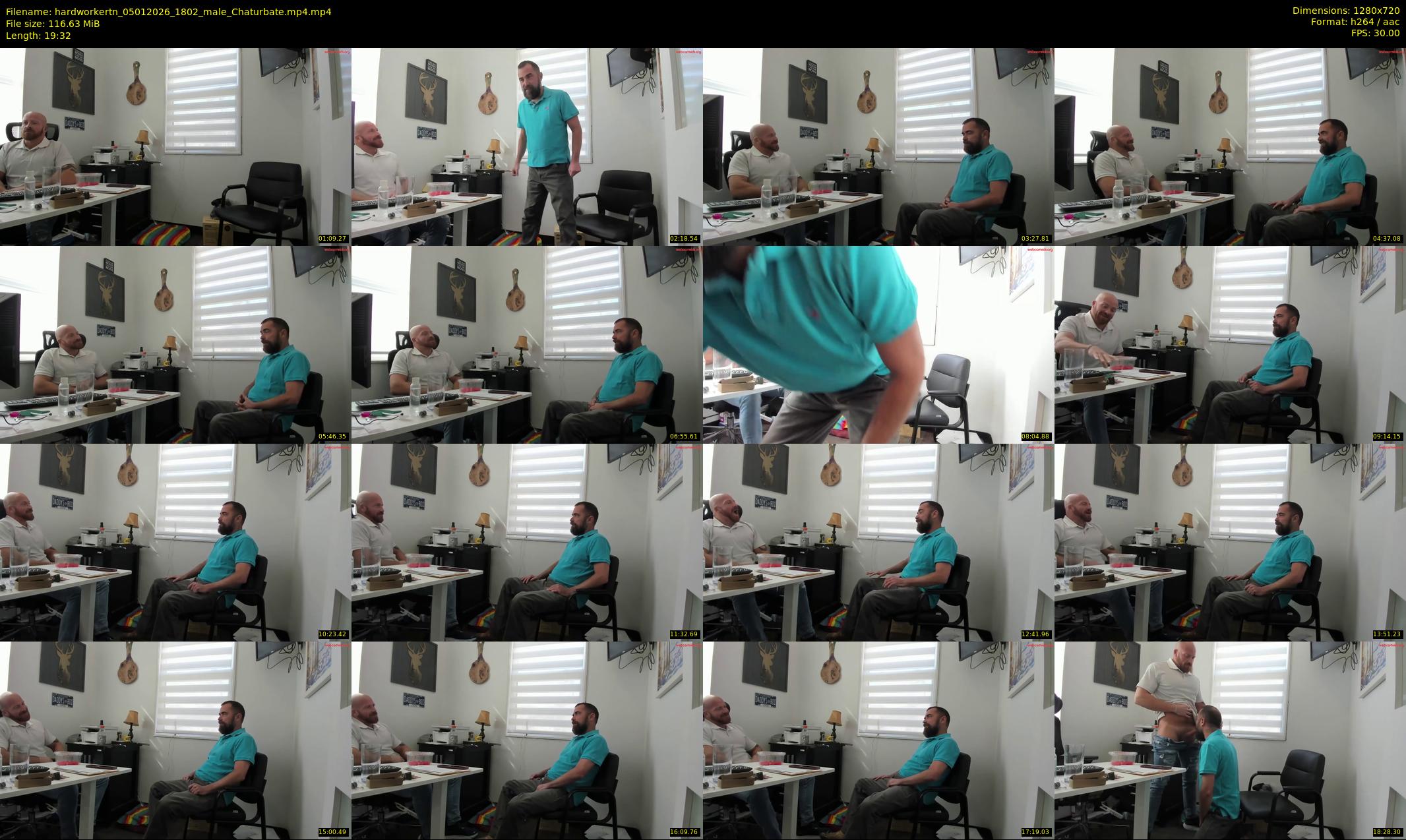 hardworkertn — 20 minute Chaturbate male cam show recording, 720p, Jan 5, 2026