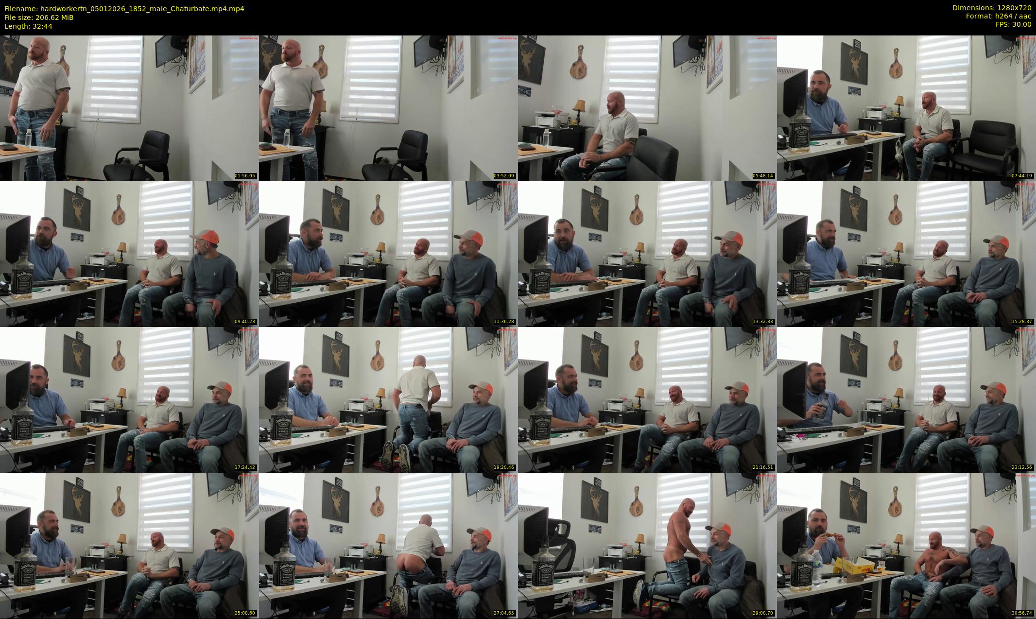 hardworkertn — 33 minute Chaturbate male cam show recording, 720p, Jan 5, 2026