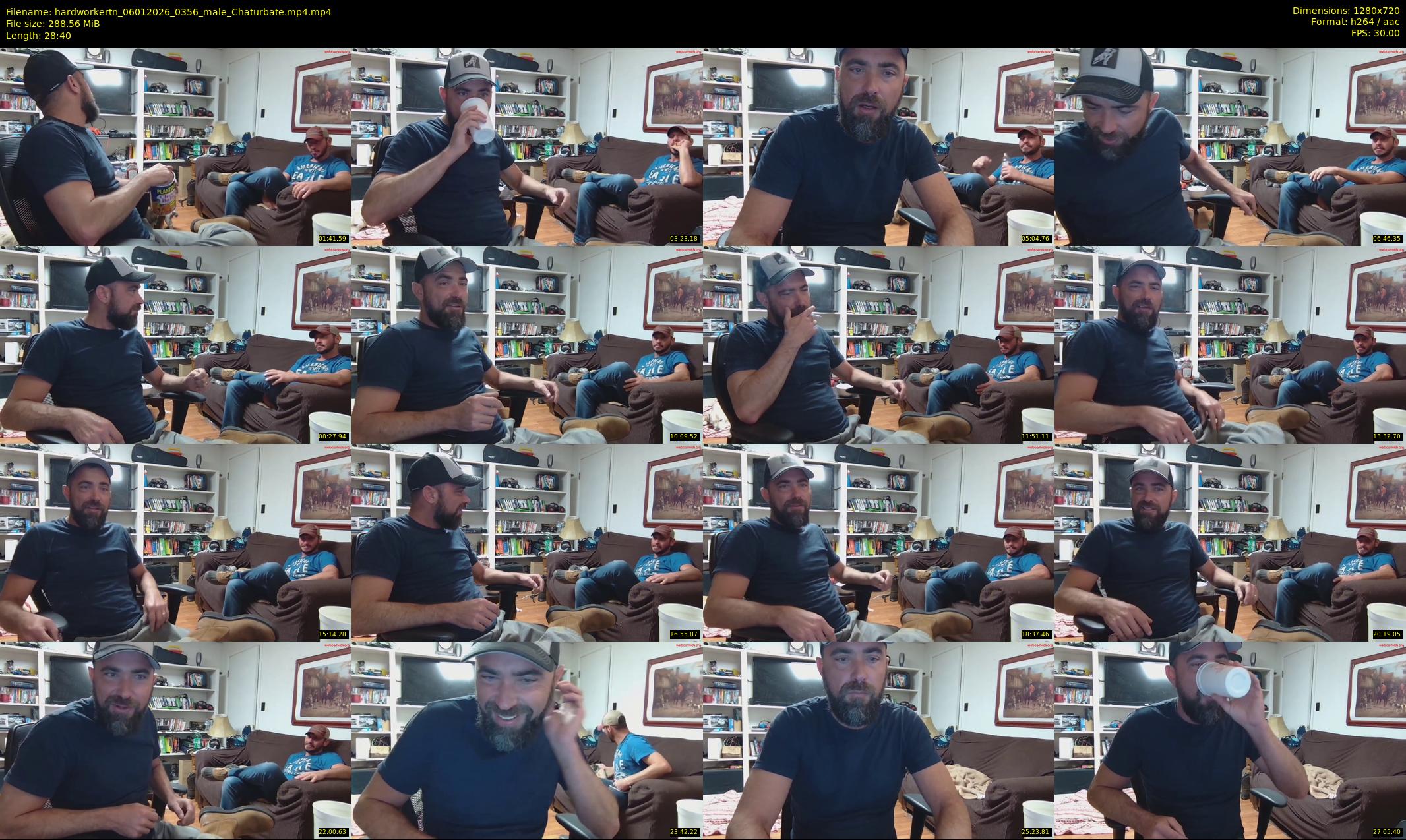 hardworkertn — 29 minute Chaturbate male cam show recording, 720p, Jan 6, 2026