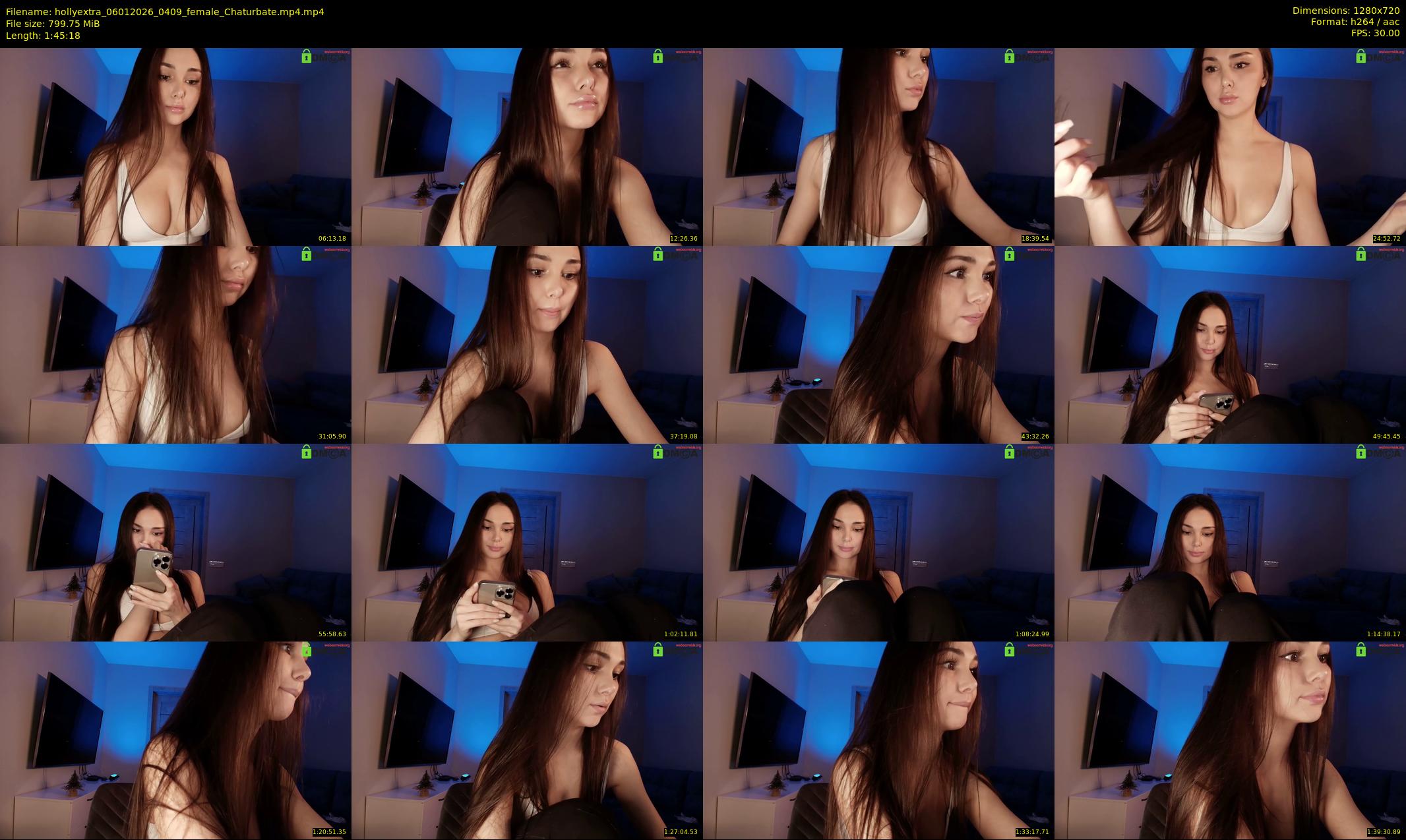 hollyextra — 106 minute Chaturbate female cam show recording, 720p, Jan 6, 2026