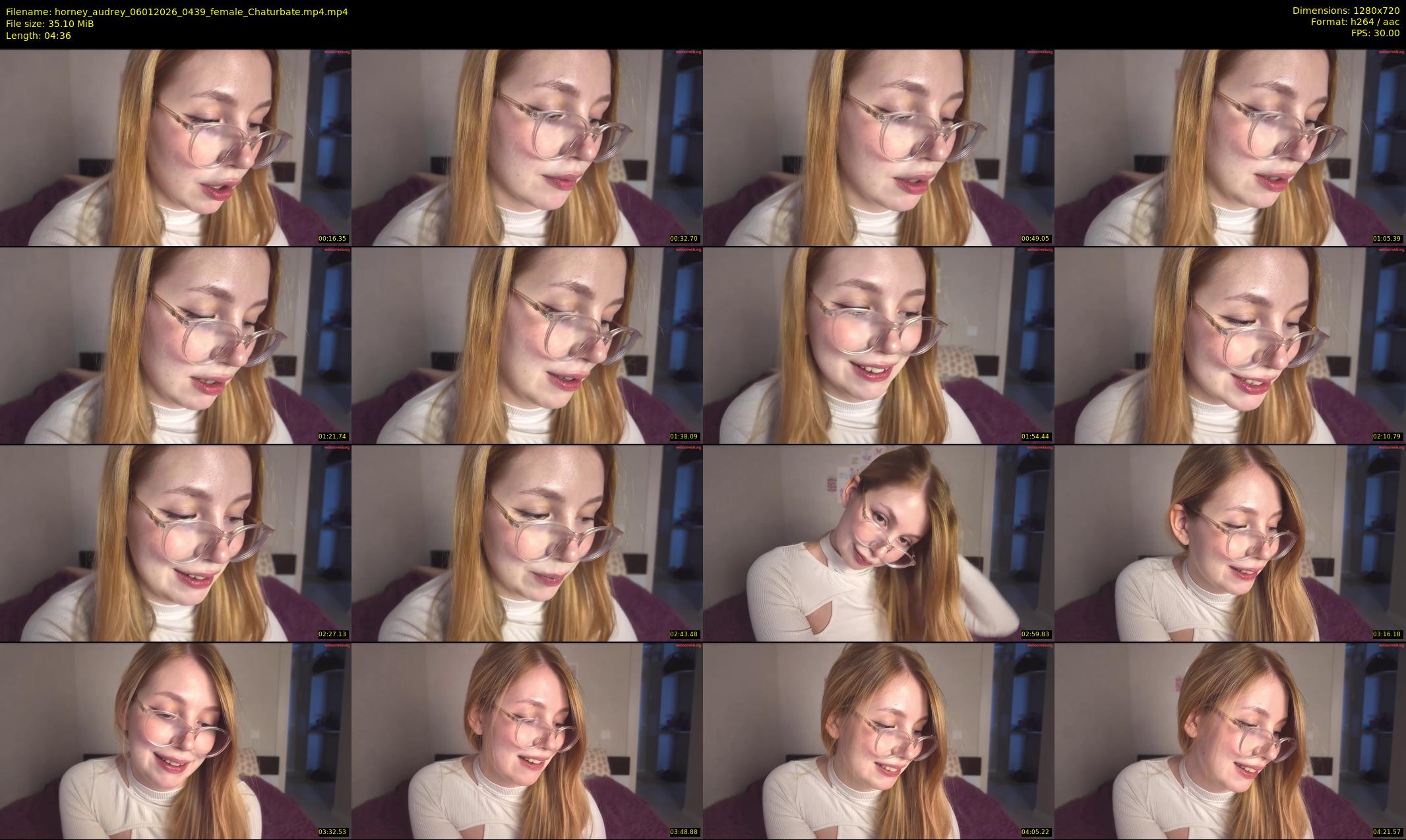 horney_audrey — 5 minute Chaturbate female cam show recording, 720p, Jan 6, 2026