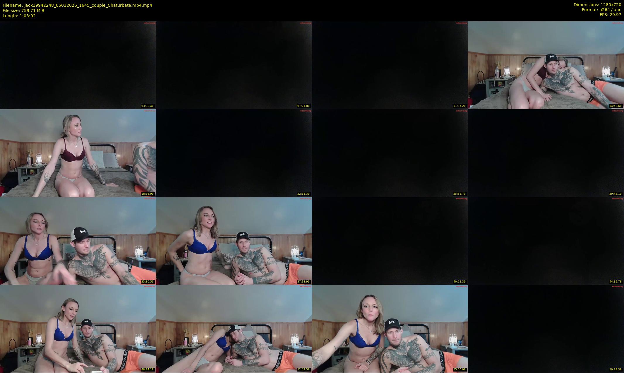 jack19942248 — 64 minute Chaturbate couple cam show recording, 720p, Jan 5, 2026