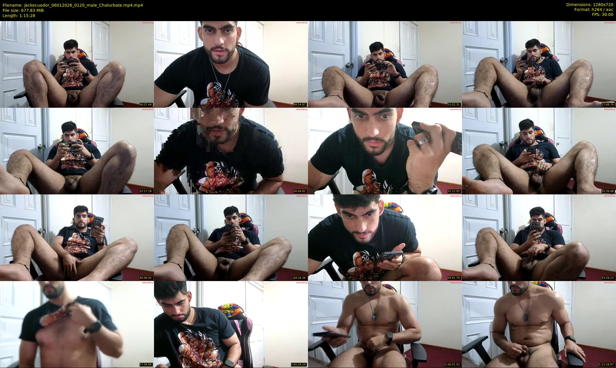 jackecuador — 76 minute Chaturbate male cam show recording, 720p, Jan 6, 2026