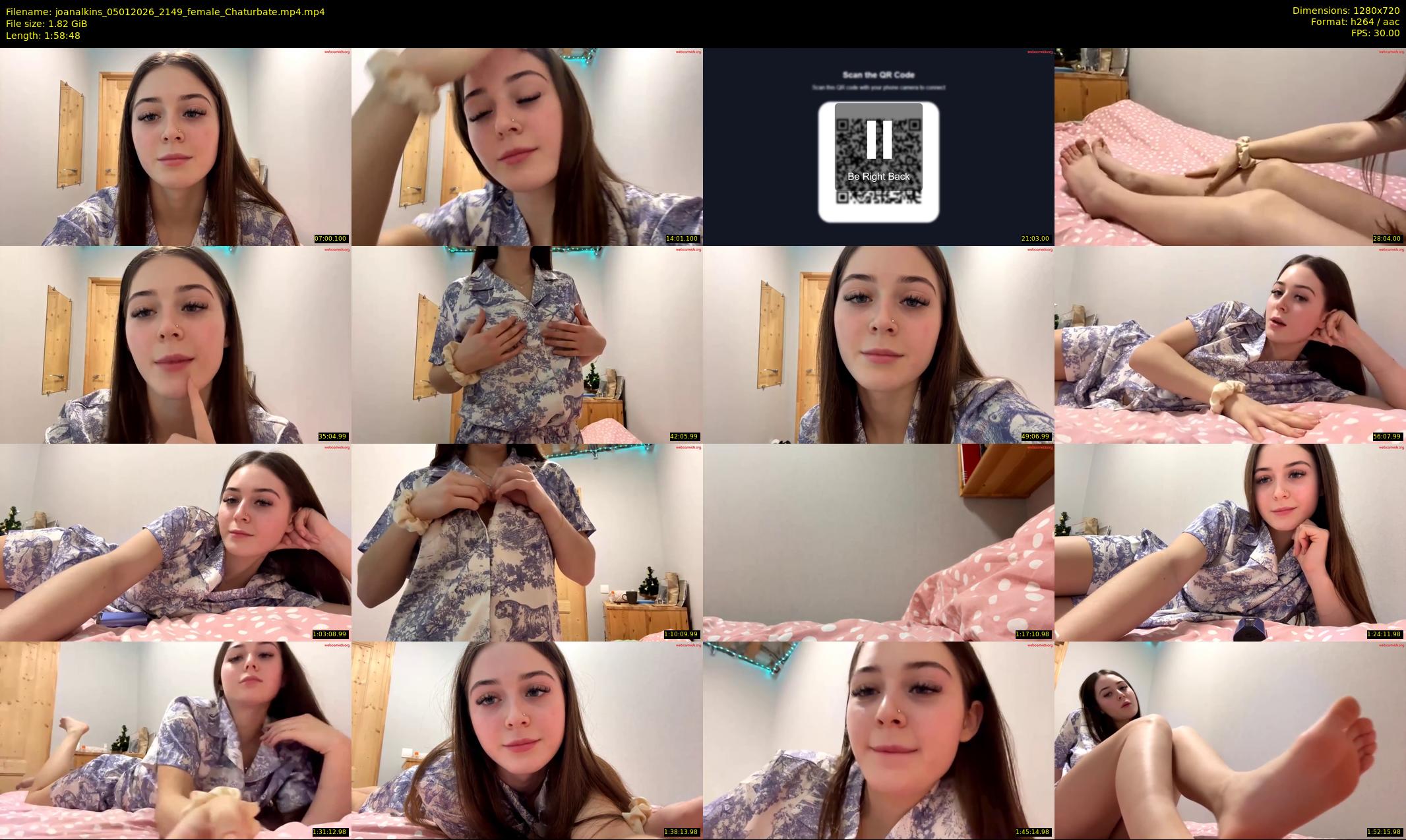 joanalkins — 119 minute Chaturbate female cam show recording, 720p, Jan 5, 2026