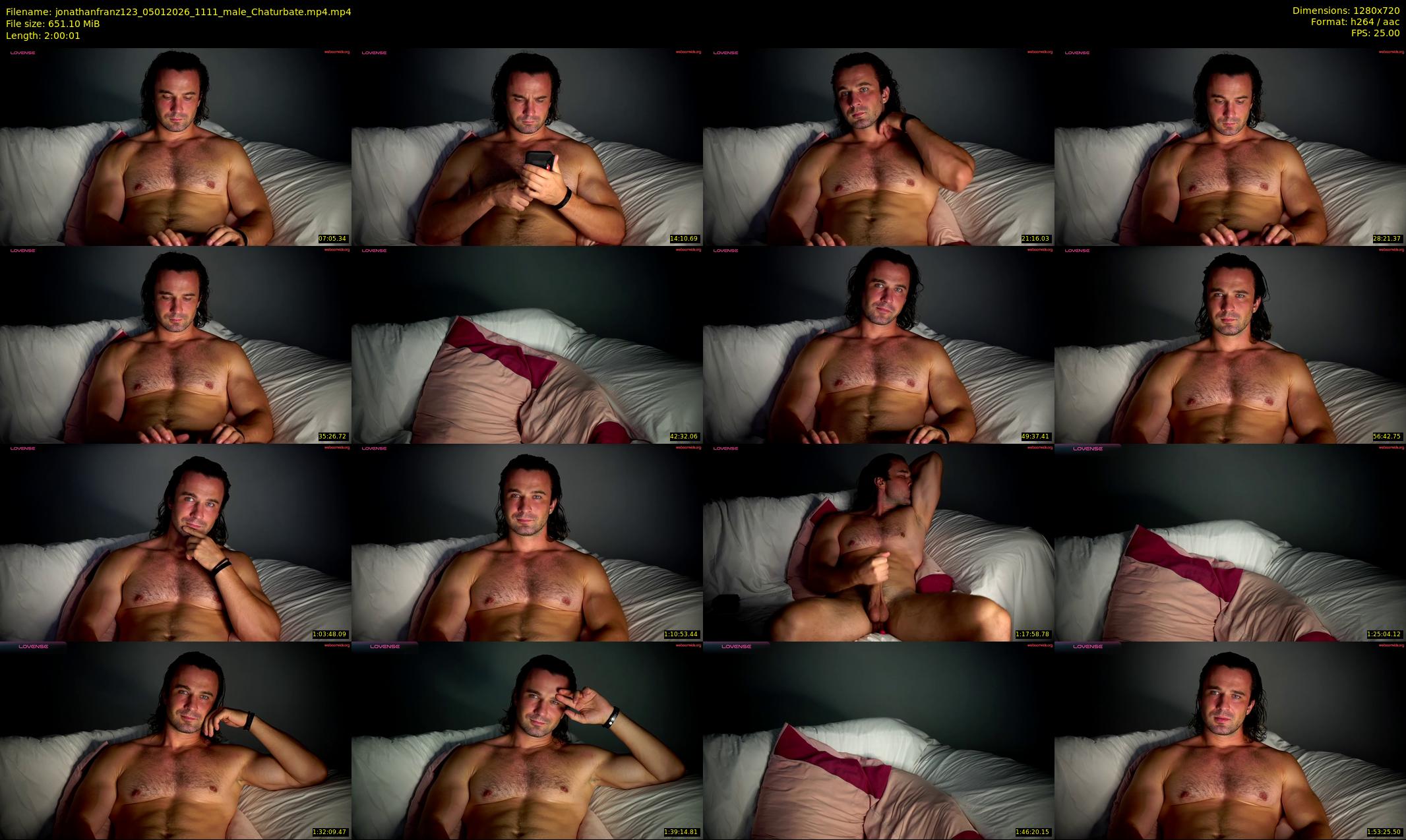 jonathanfranz123 — 121 minute Chaturbate male cam show recording, 720p, Jan 5, 2026