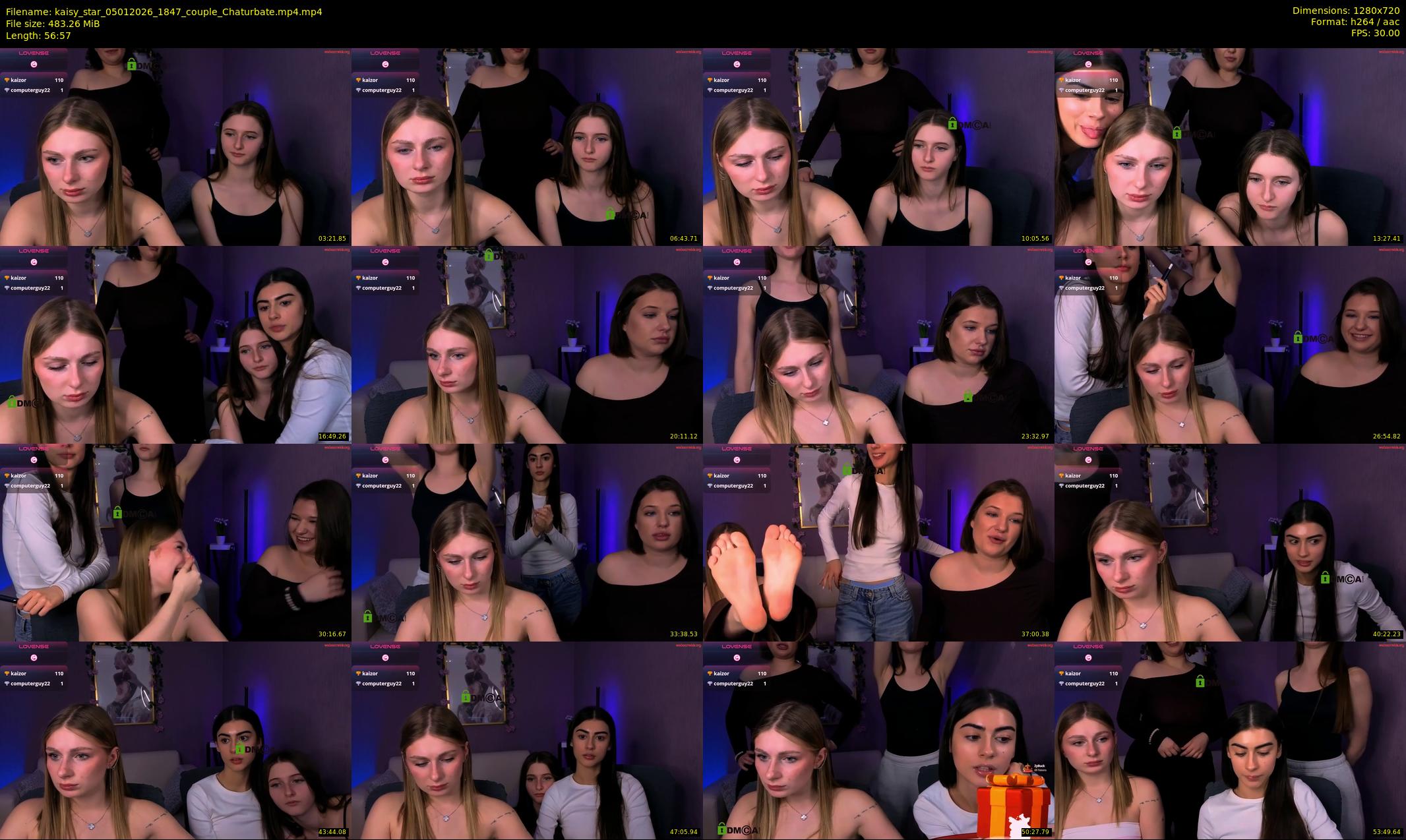 kaisy_star — 57 minute Chaturbate female cam show recording, 720p, Jan 5, 2026