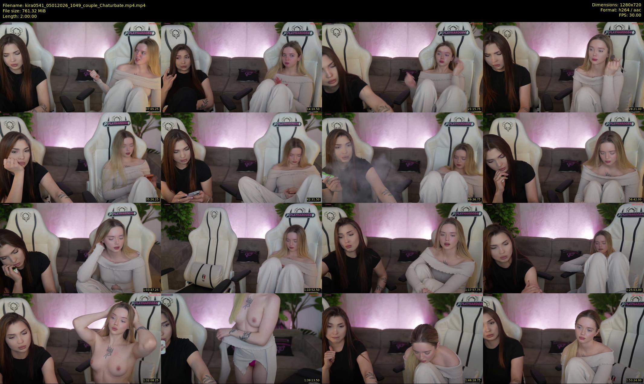 kira0541 — 120 minute Chaturbate couple cam show recording, 720p, Jan 5, 2026