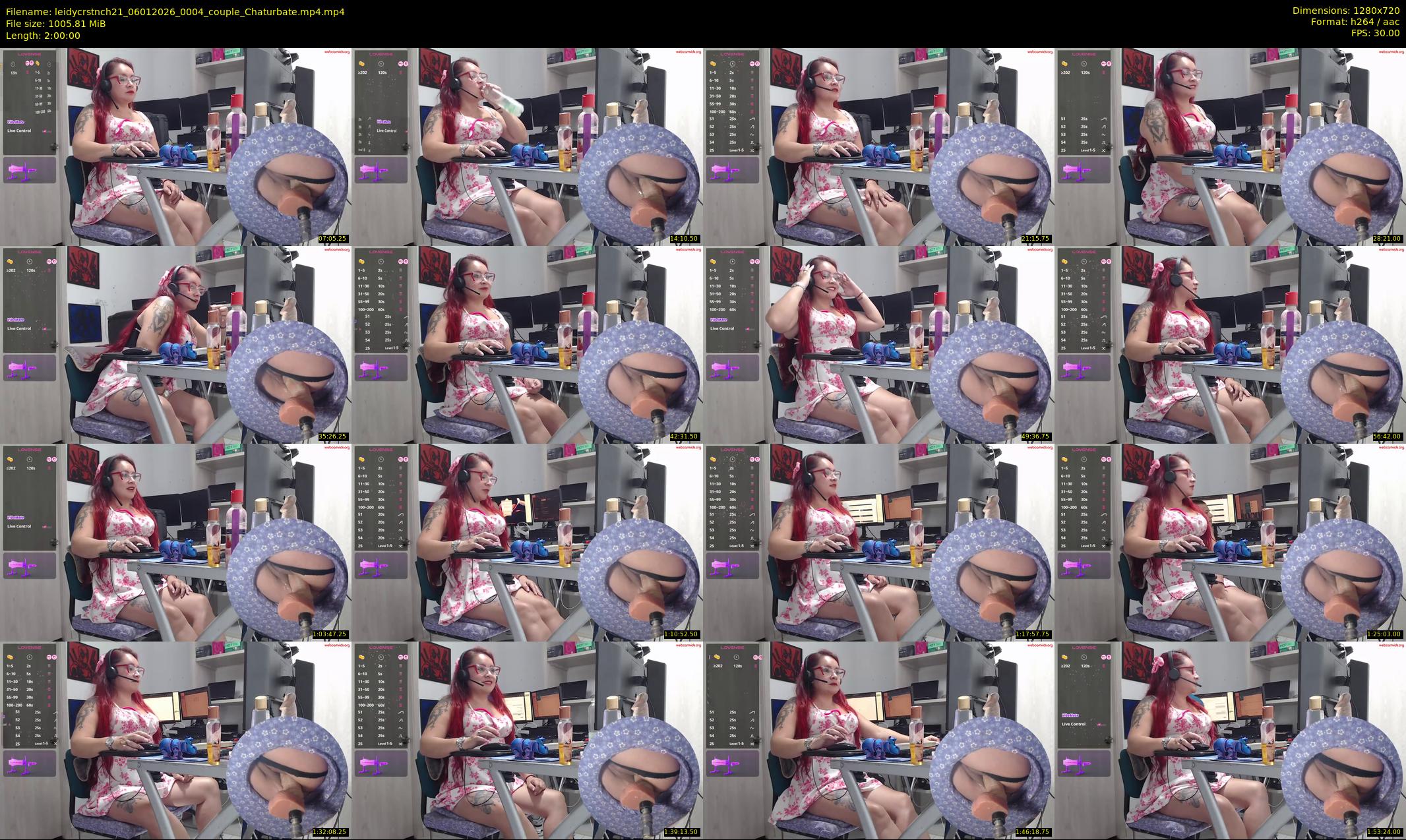 leidycrstnch21 — 120 minute Chaturbate female cam show recording, 720p, Jan 6, 2026