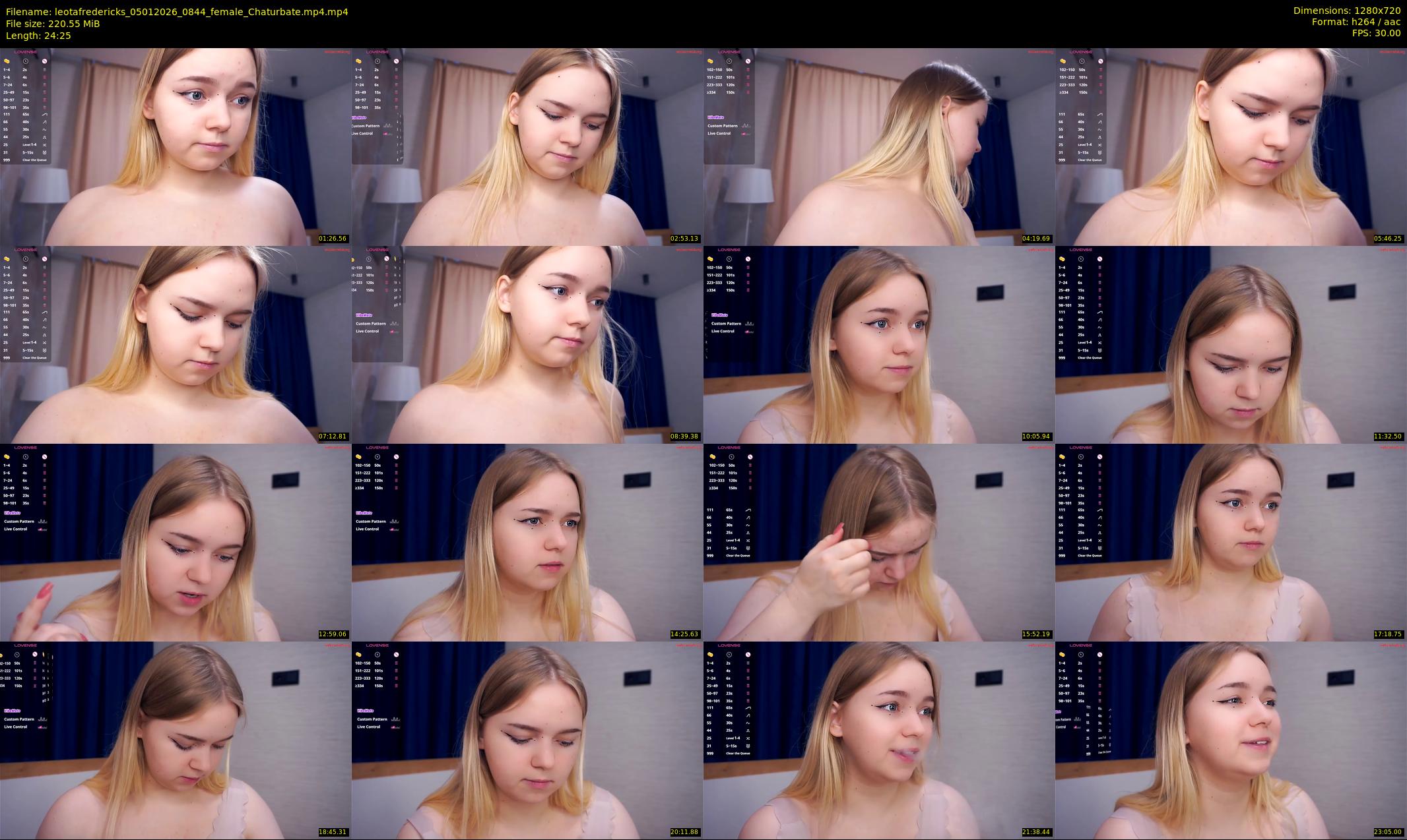 leotafredericks — 25 minute Chaturbate female cam show recording, 720p, Jan 5, 2026