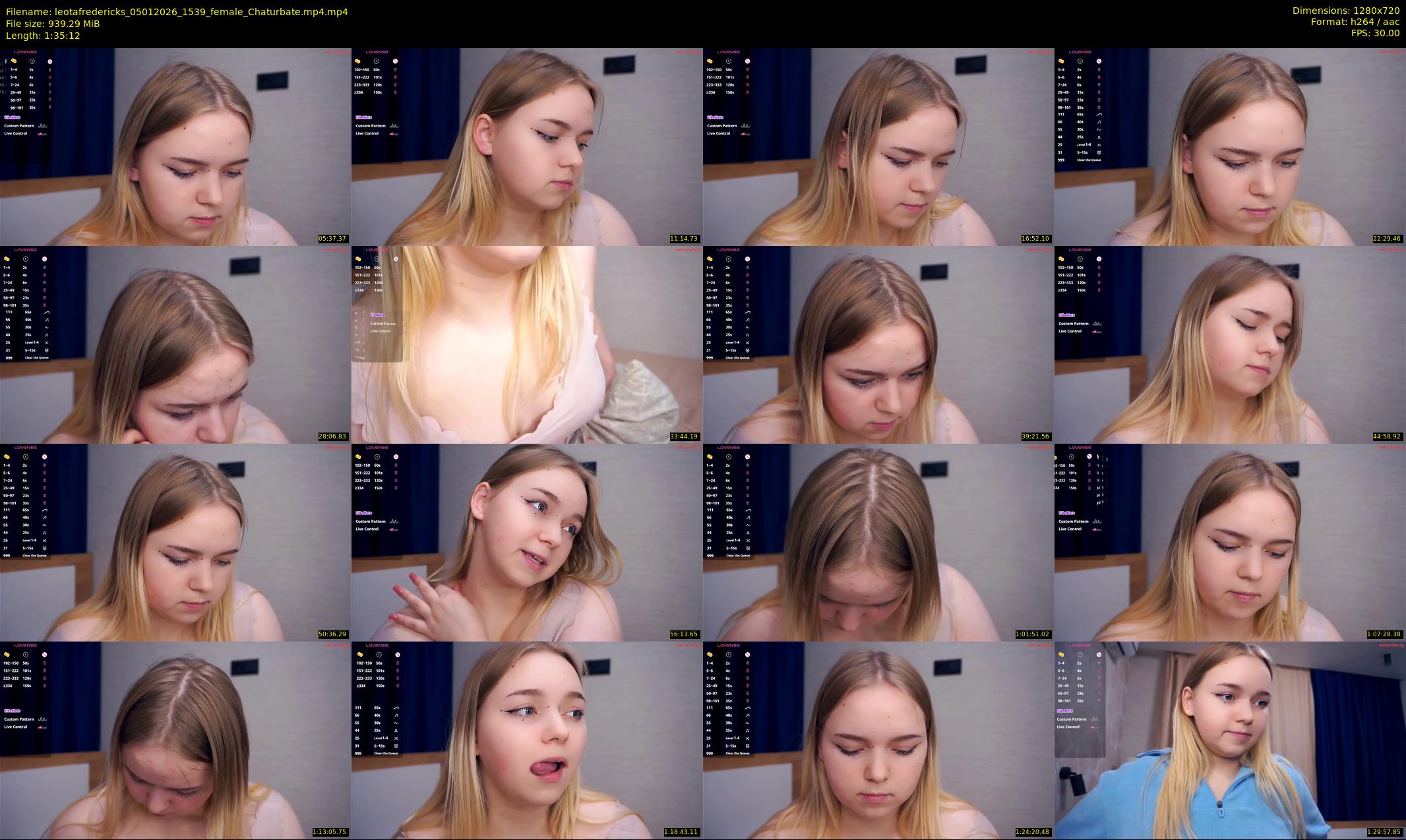 leotafredericks — 96 minute Chaturbate female cam show recording, 720p, Jan 5, 2026