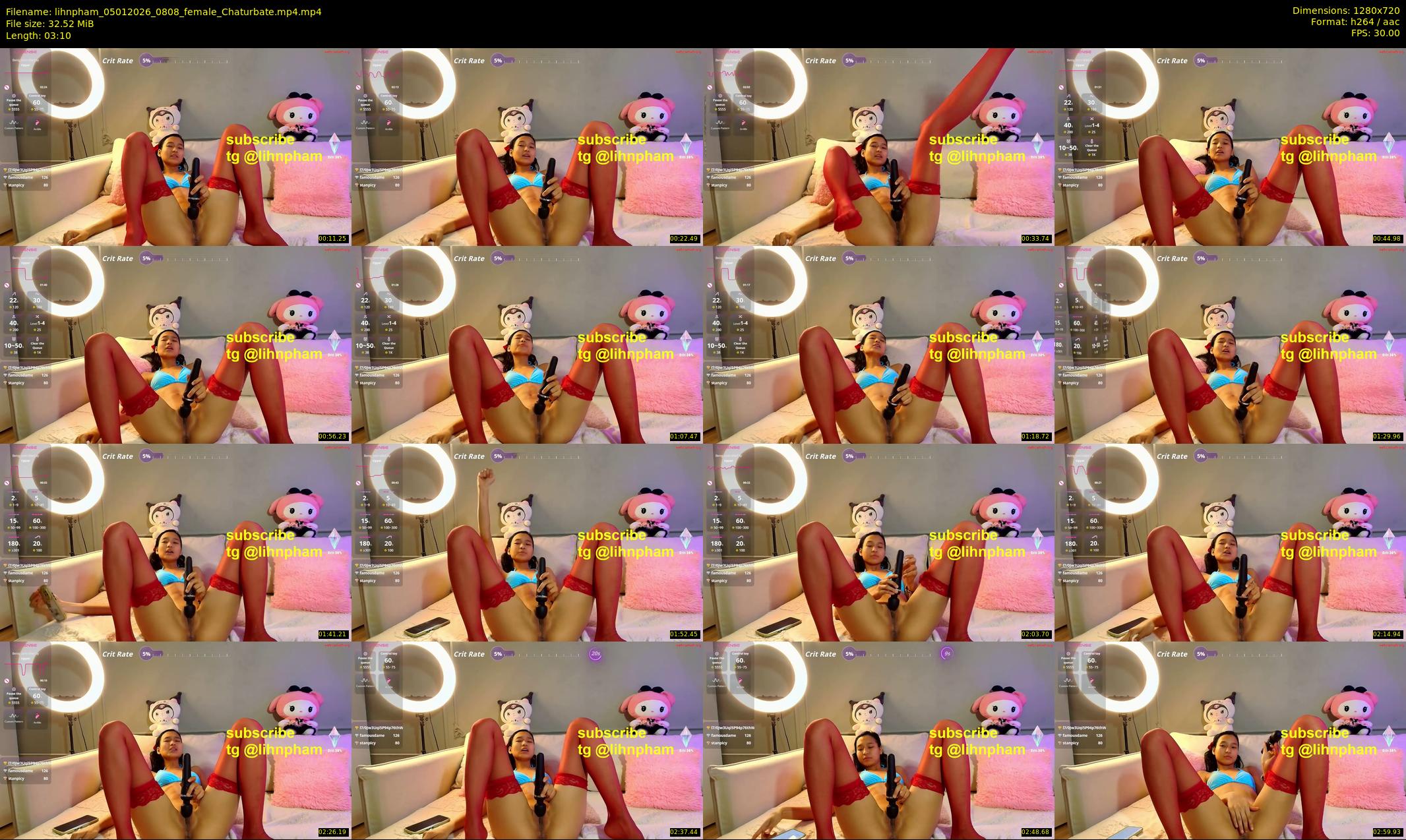 lihnpham — 4 minute Chaturbate female cam show recording, 720p, Jan 5, 2026