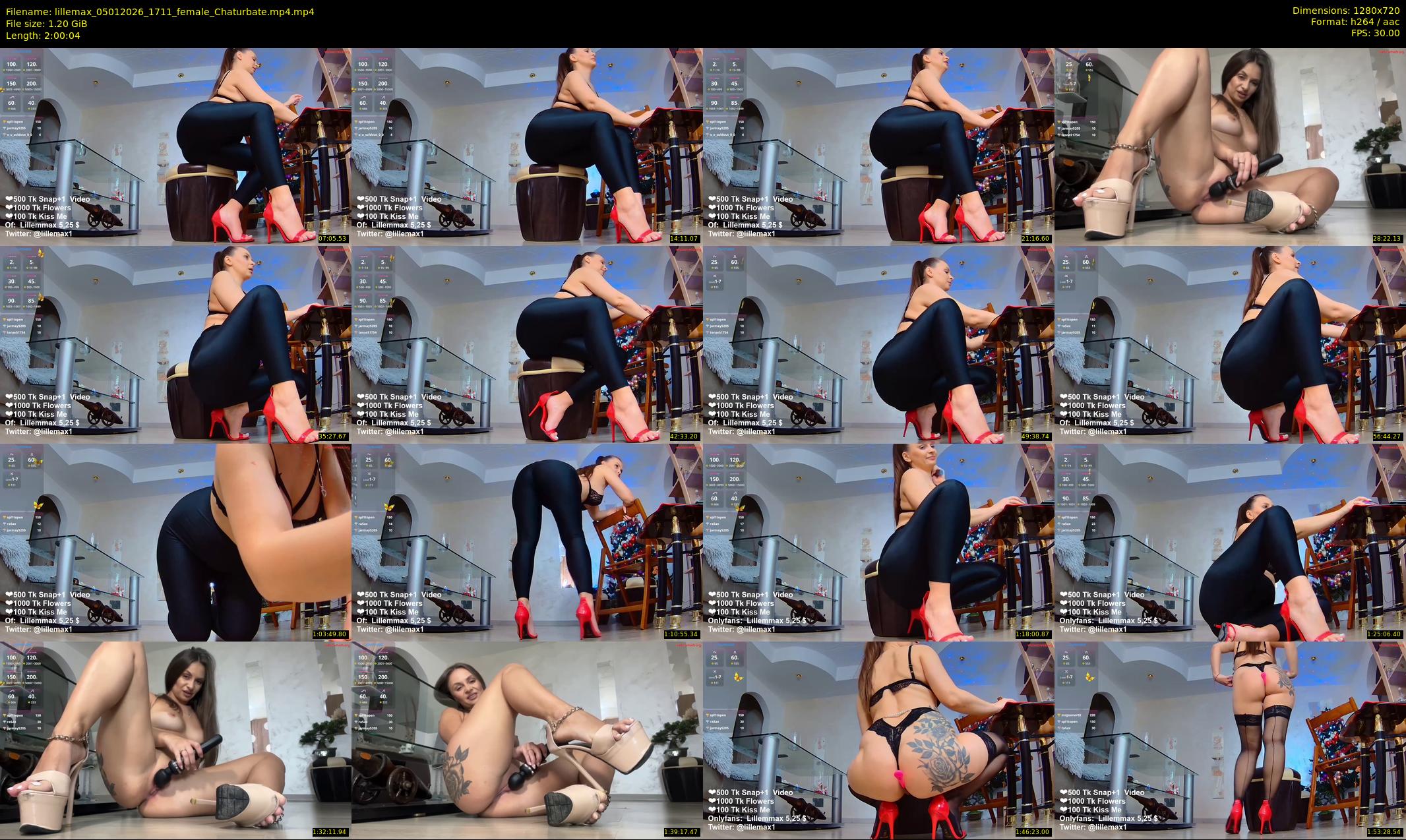 lillemax — 121 minute Chaturbate female cam show recording, 720p, Jan 5, 2026