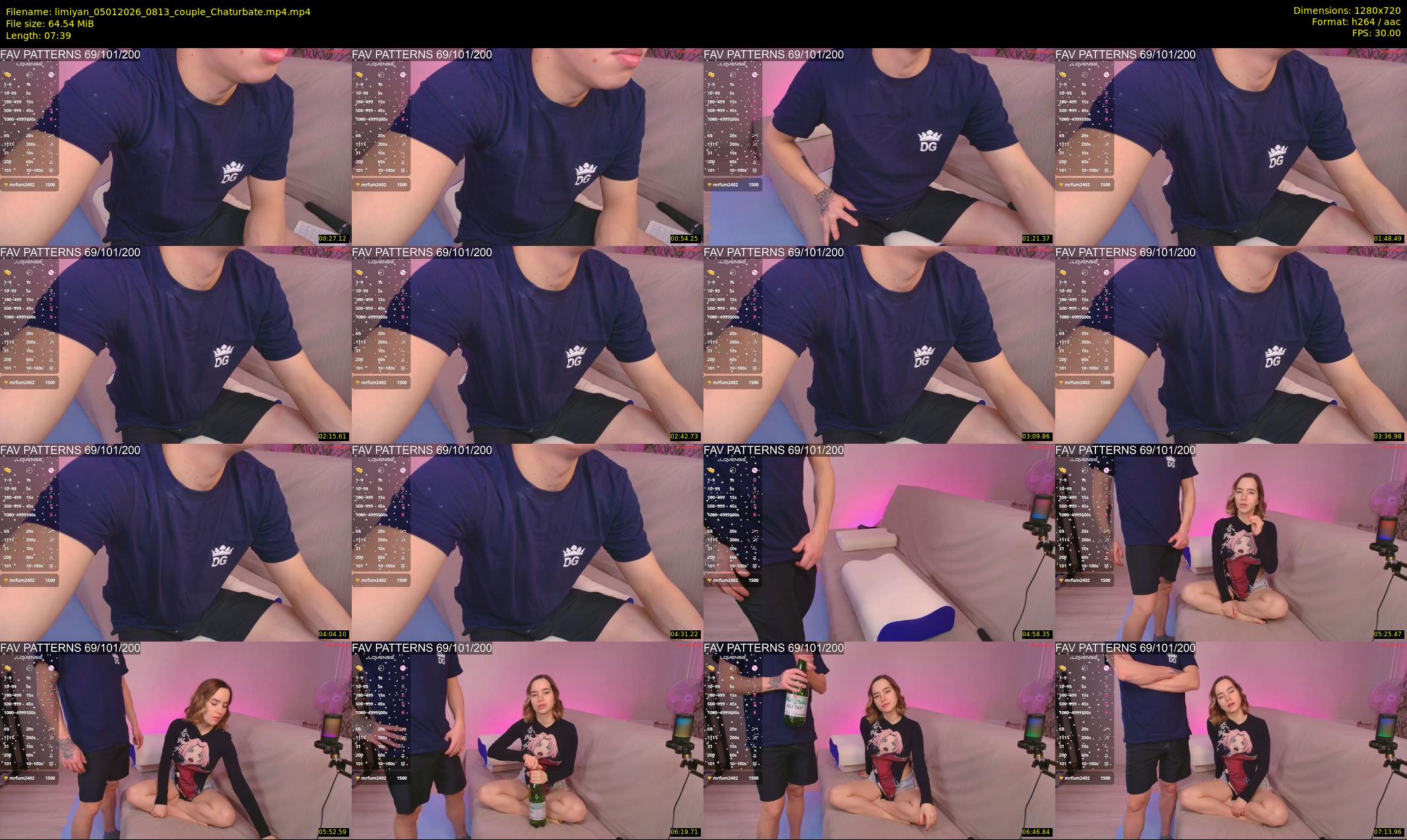 limiyan — 8 minute Chaturbate couple cam show recording, 720p, Jan 5, 2026