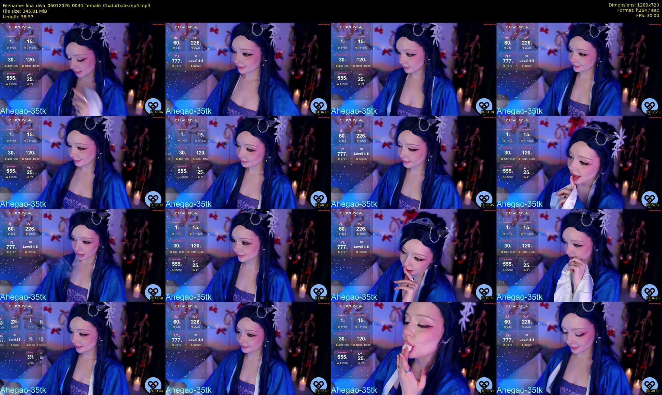 lina_diva — 39 minute Chaturbate female cam show recording, 720p, Jan 6, 2026