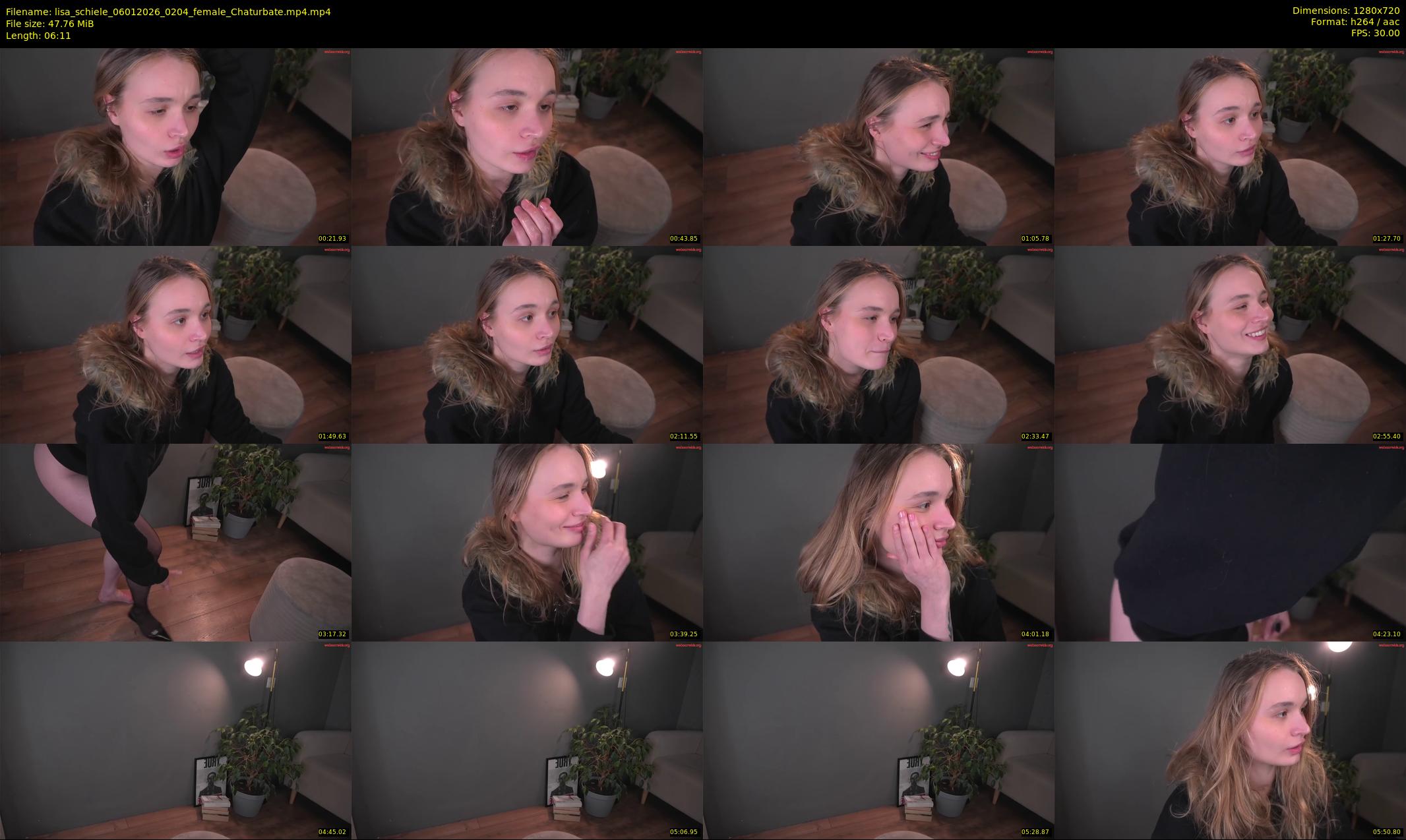 lisa_schiele — 7 minute Chaturbate female cam show recording, 720p, Jan 6, 2026