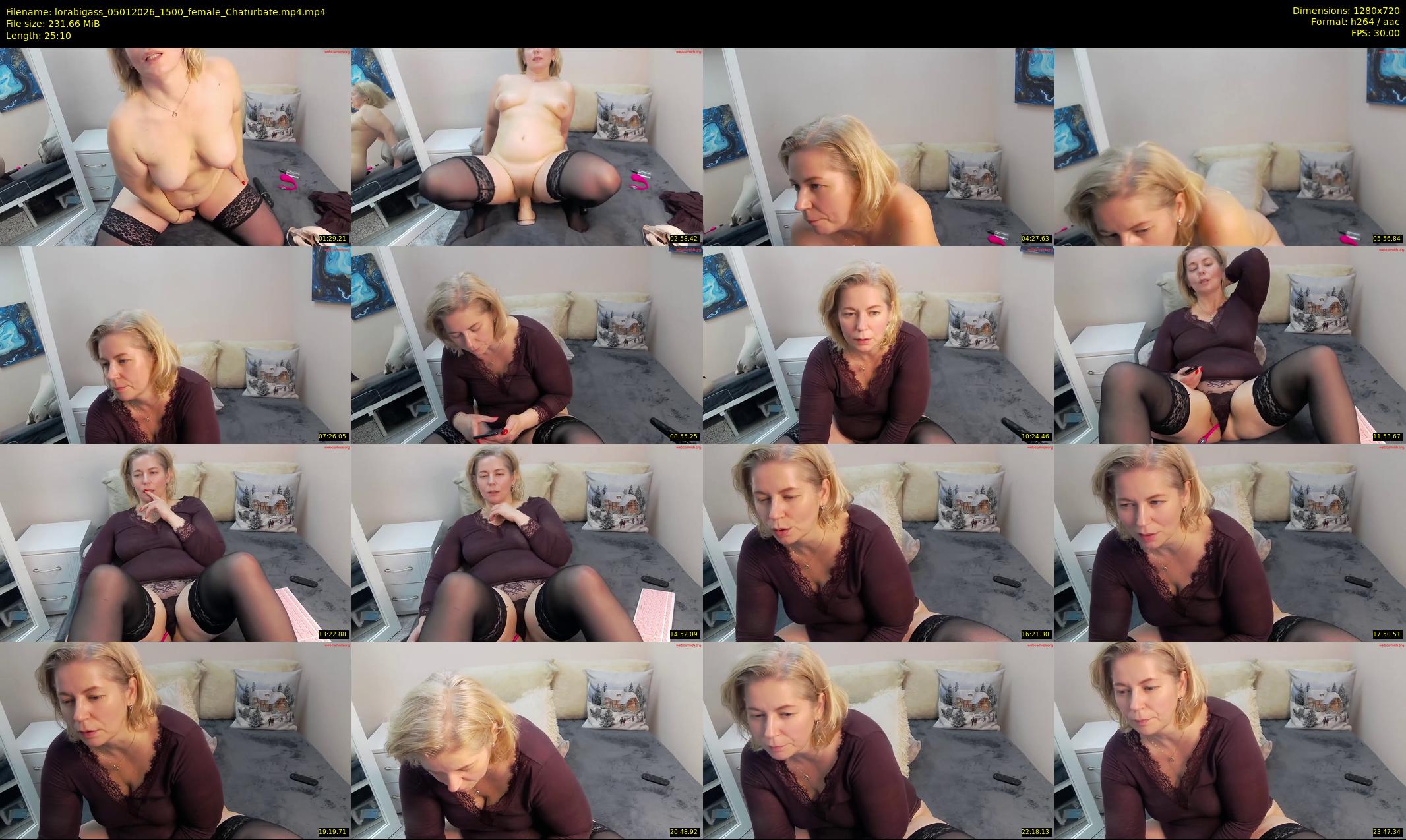 lorabigass — 26 minute Chaturbate female cam show recording, 720p, Jan 5, 2026