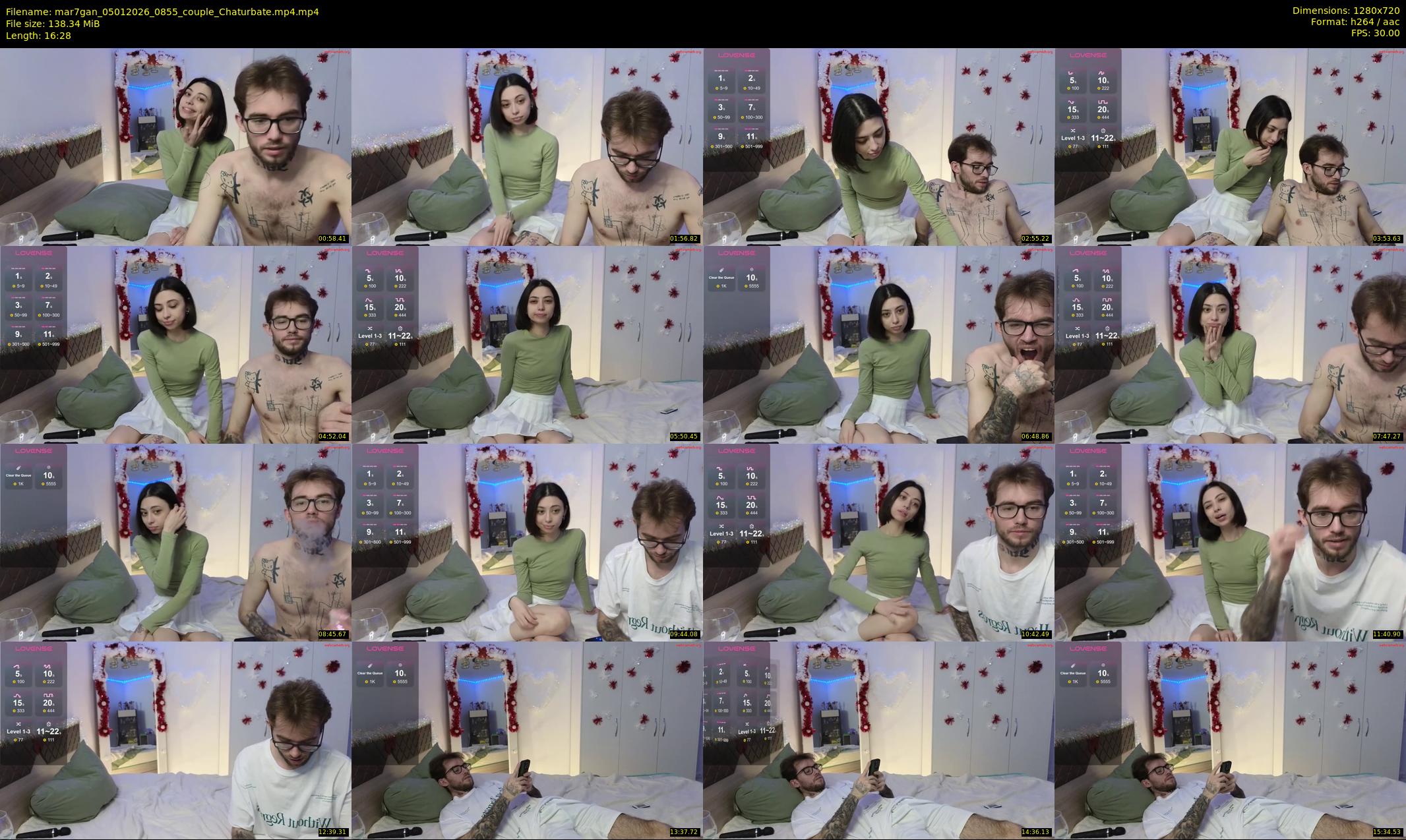 mar7gan — 17 minute Chaturbate couple cam show recording, 720p, Jan 5, 2026
