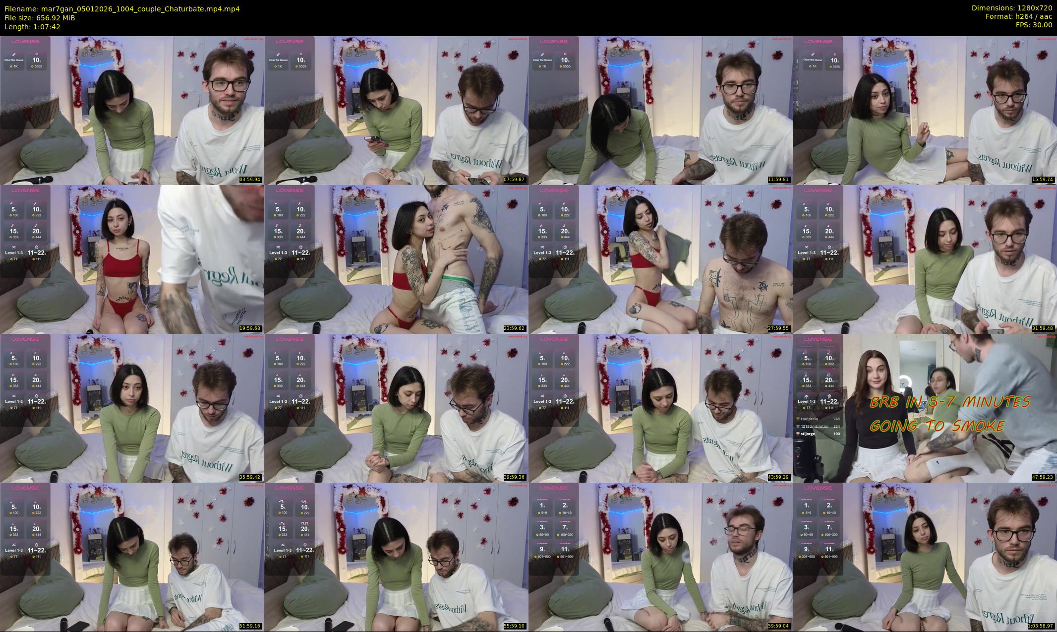 mar7gan — 68 minute Chaturbate couple cam show recording, 720p, Jan 5, 2026