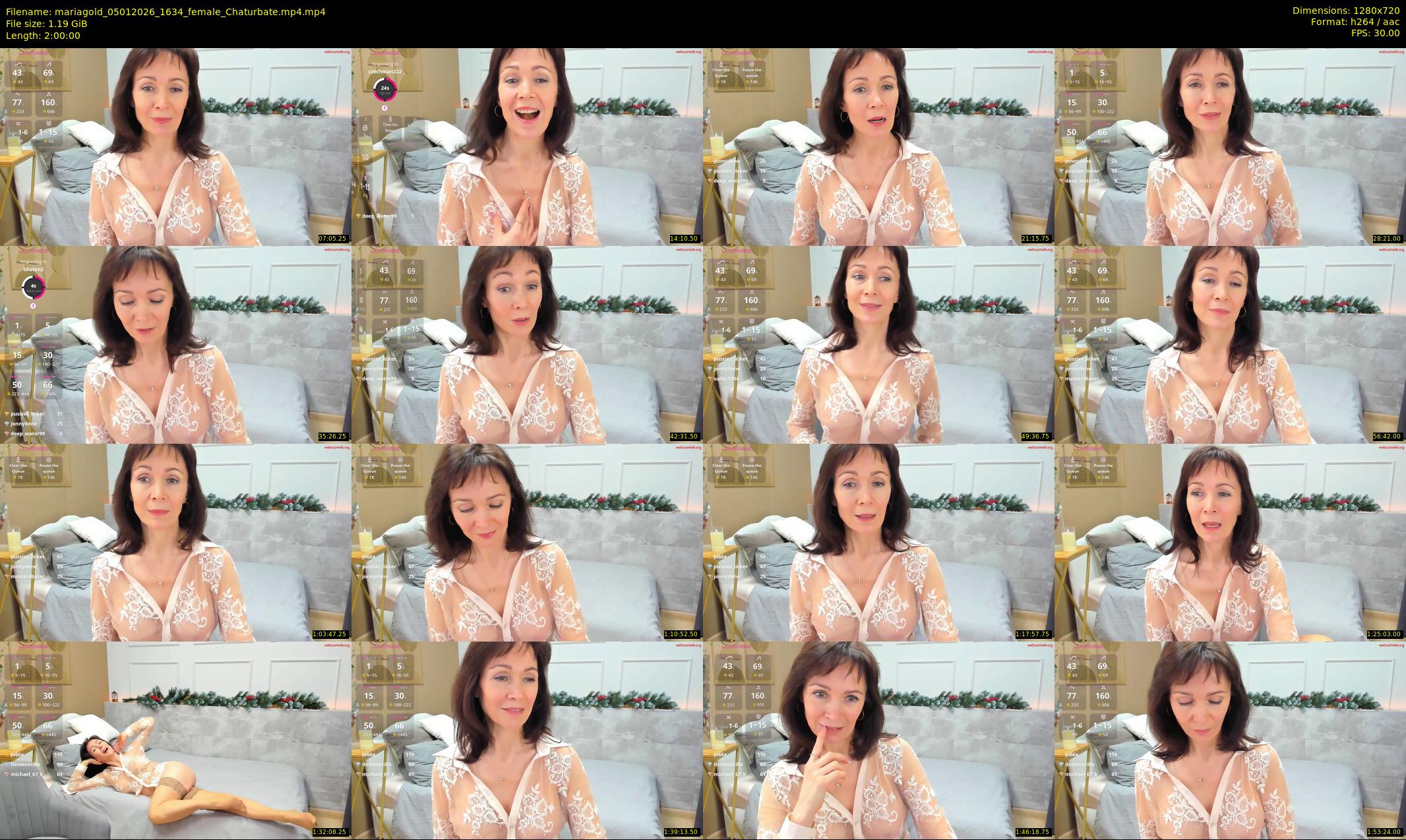 mariagold — 120 minute Chaturbate female cam show recording, 720p, Jan 5, 2026
