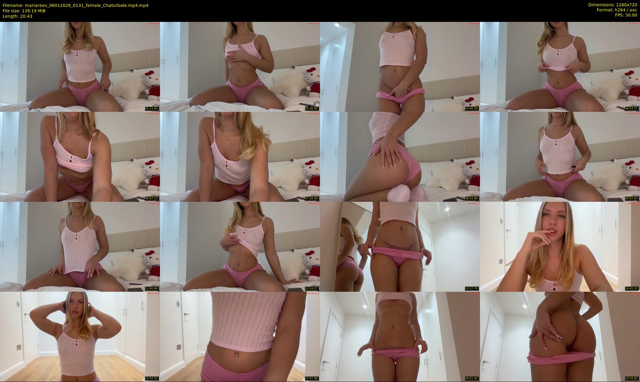 mariareev — 21 minute Chaturbate female cam show recording, 720p, Jan 6, 2026