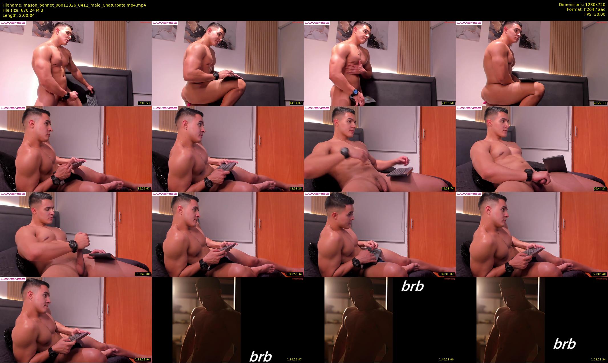 mason_bennet — 121 minute Chaturbate male cam show recording, 720p, Jan 6, 2026