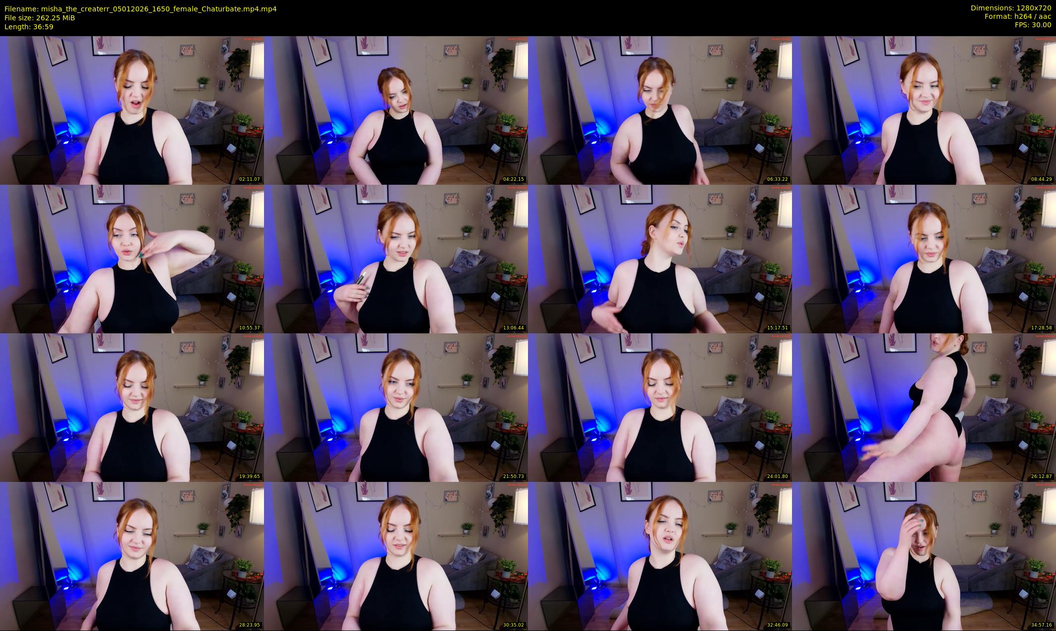 misha_the_createrr — 37 minute Chaturbate female cam show recording, 720p, Jan 5, 2026