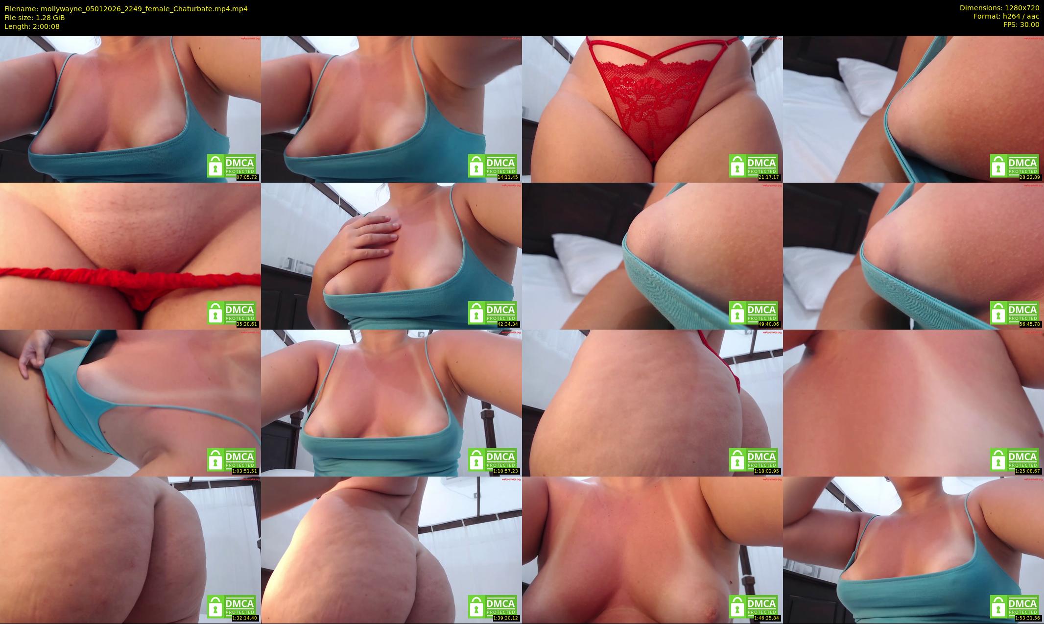 mollywayne — 121 minute Chaturbate female cam show recording, 720p, Jan 5, 2026