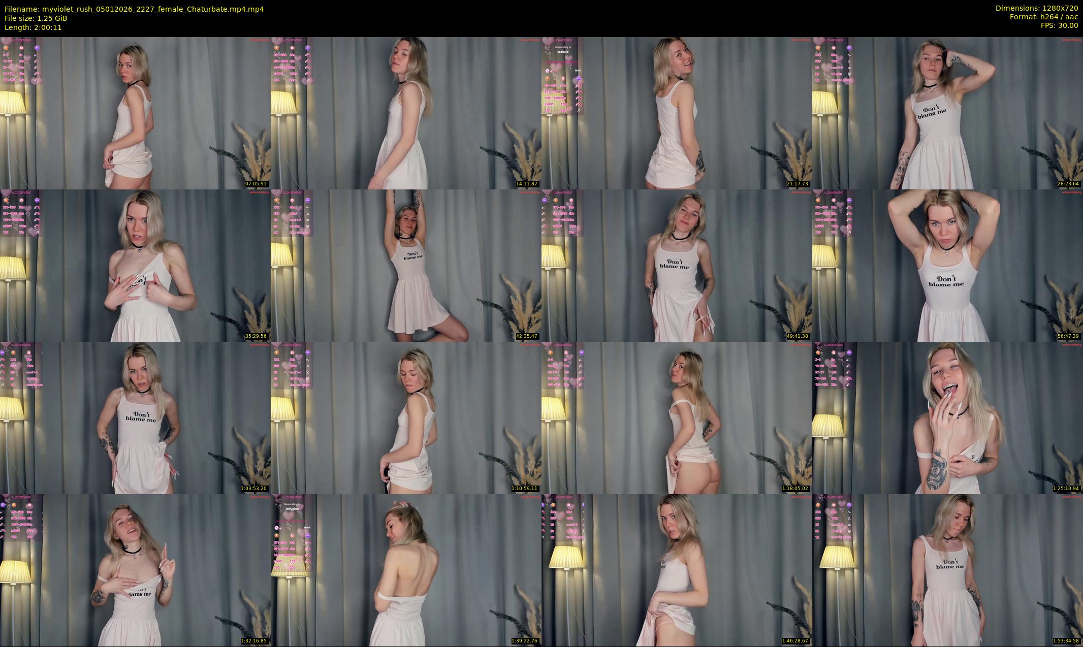 myviolet_rush — 121 minute Chaturbate female cam show recording, 720p, Jan 5, 2026