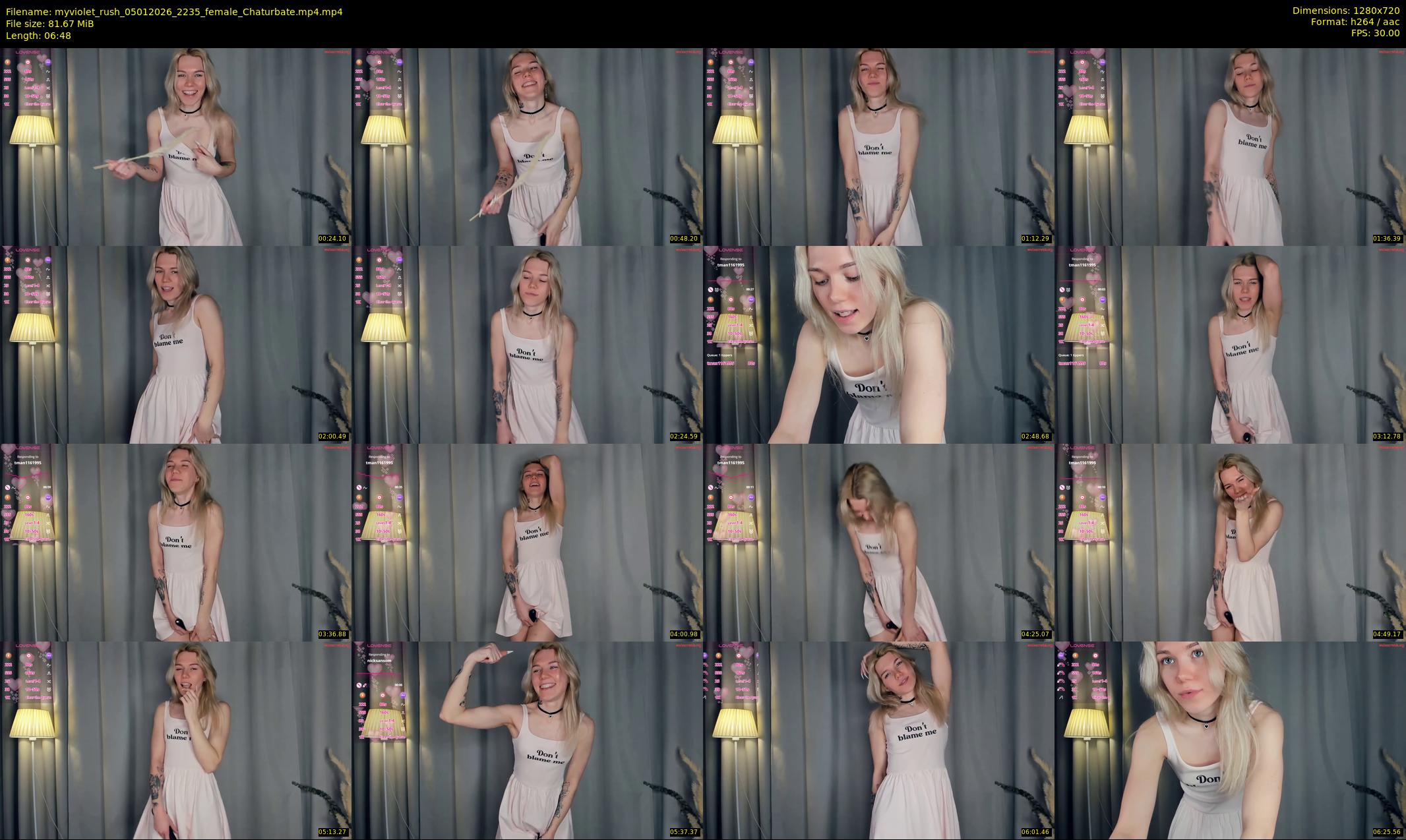 myviolet_rush — 7 minute Chaturbate female cam show recording, 720p, Jan 5, 2026