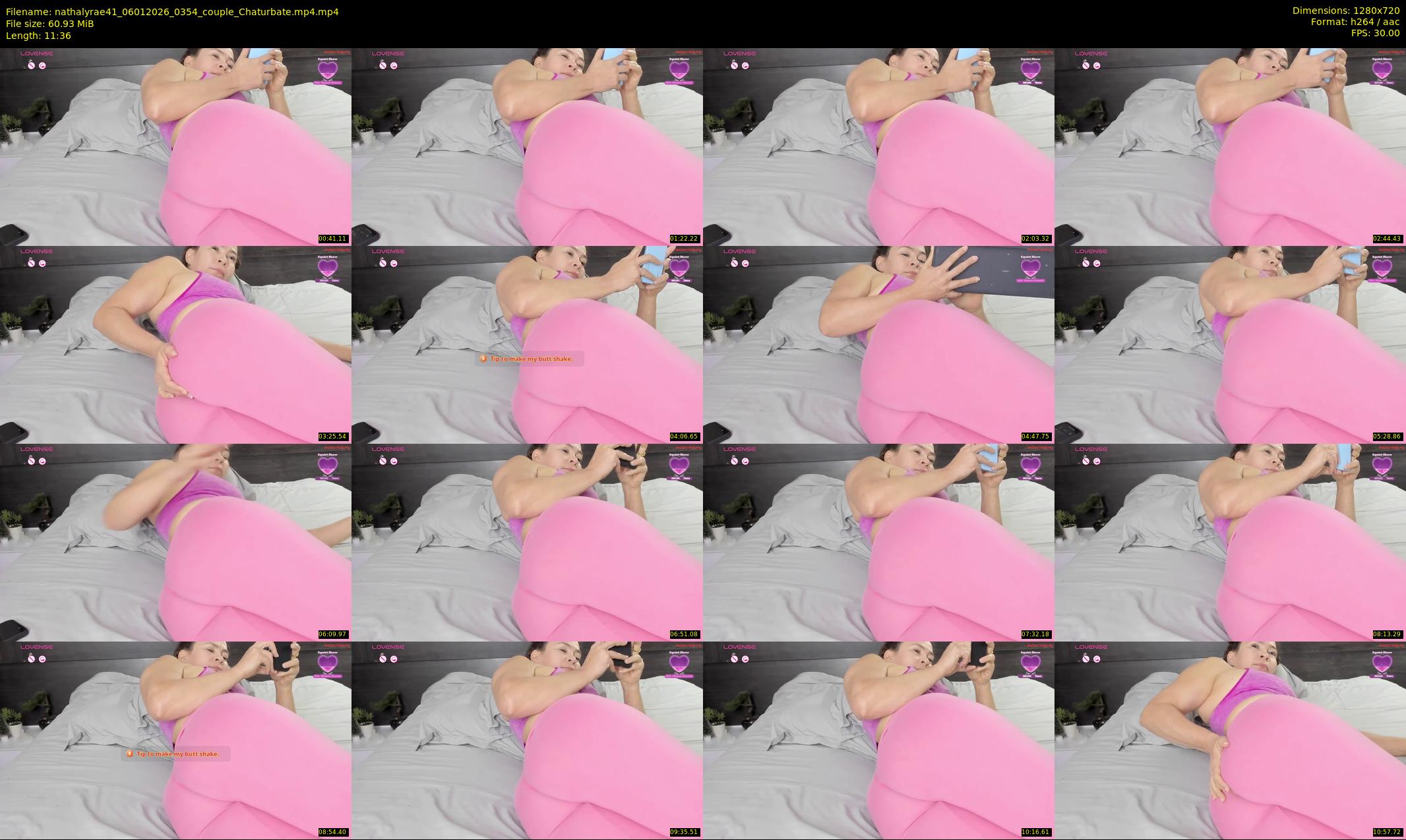 nathalyrae41 — 12 minute Chaturbate female cam show recording, 720p, Jan 6, 2026