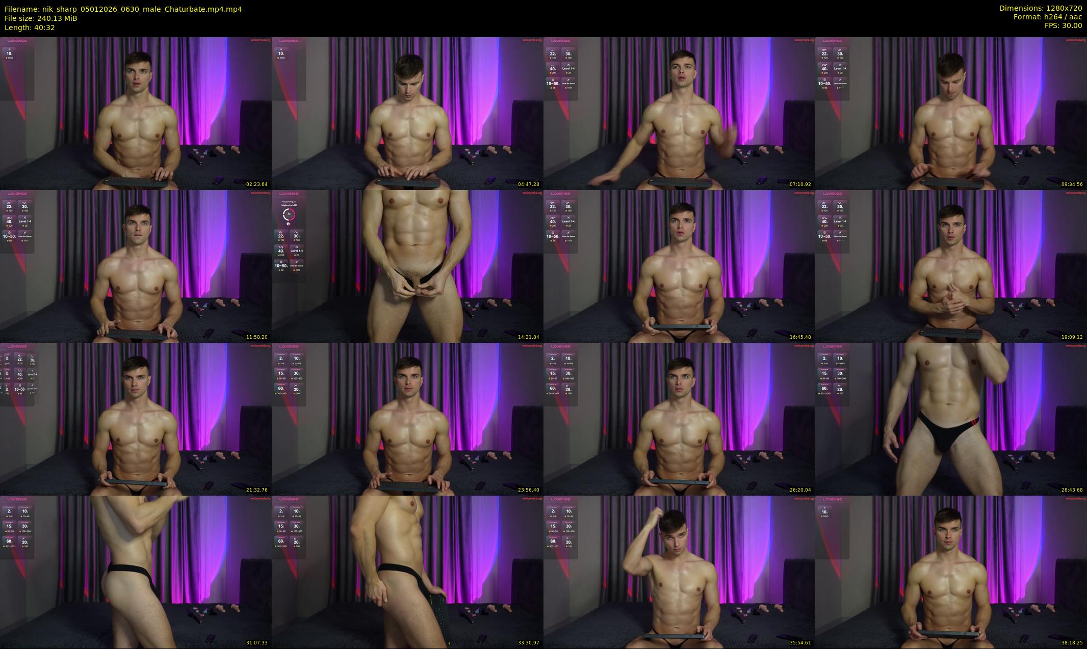 nik_sharp — 41 minute Chaturbate male cam show recording, 720p, Jan 5, 2026