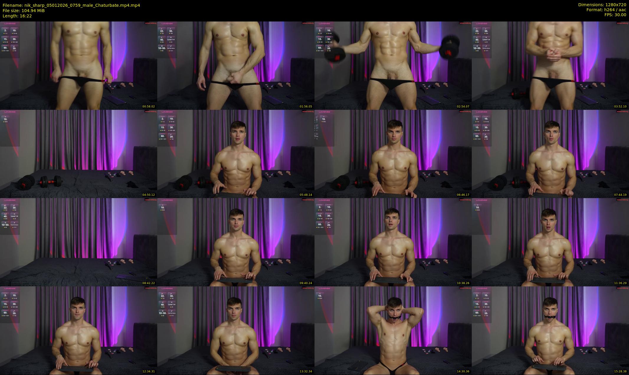 nik_sharp — 17 minute Chaturbate male cam show recording, 720p, Jan 5, 2026